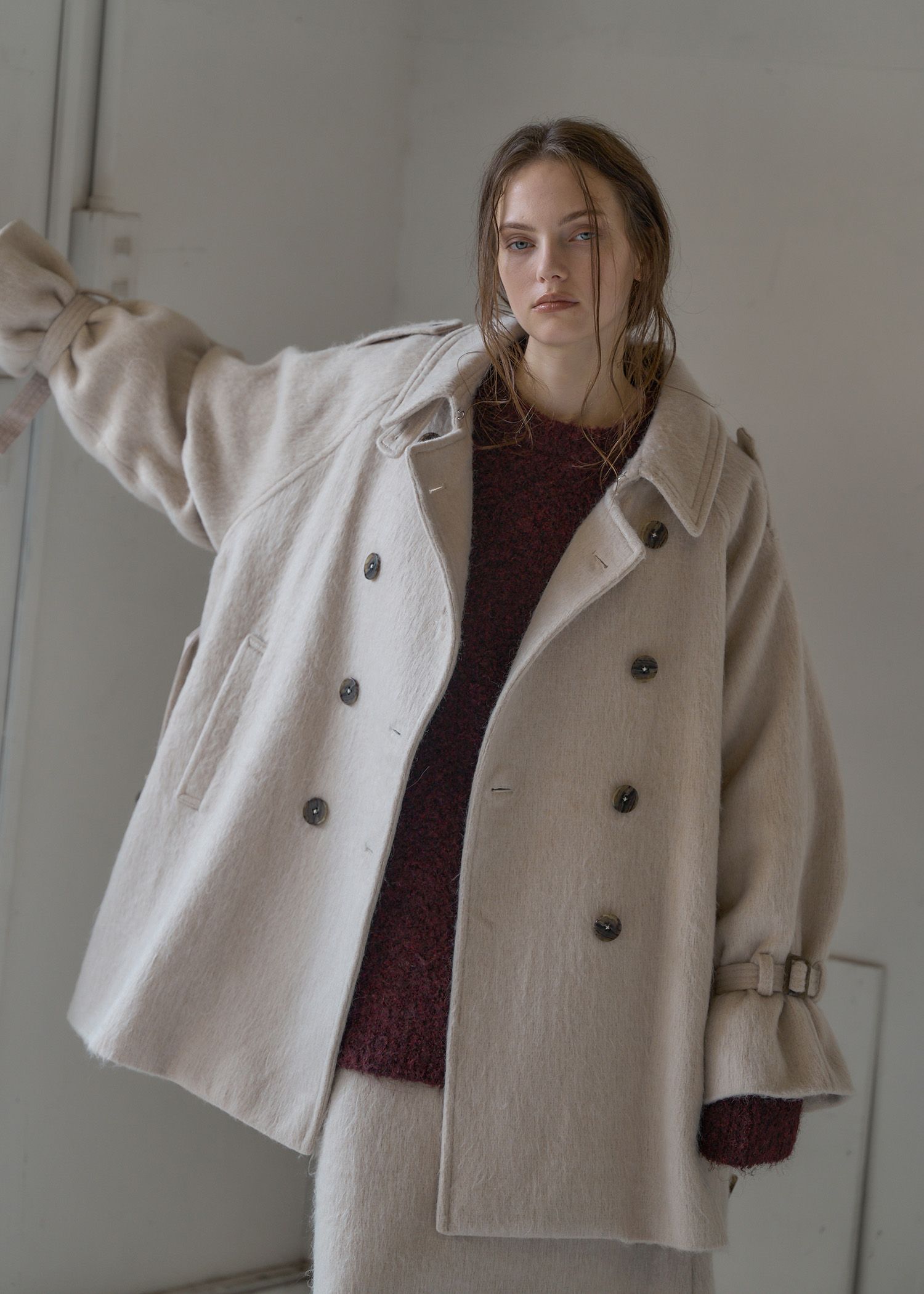 jacquard big silhouette knit