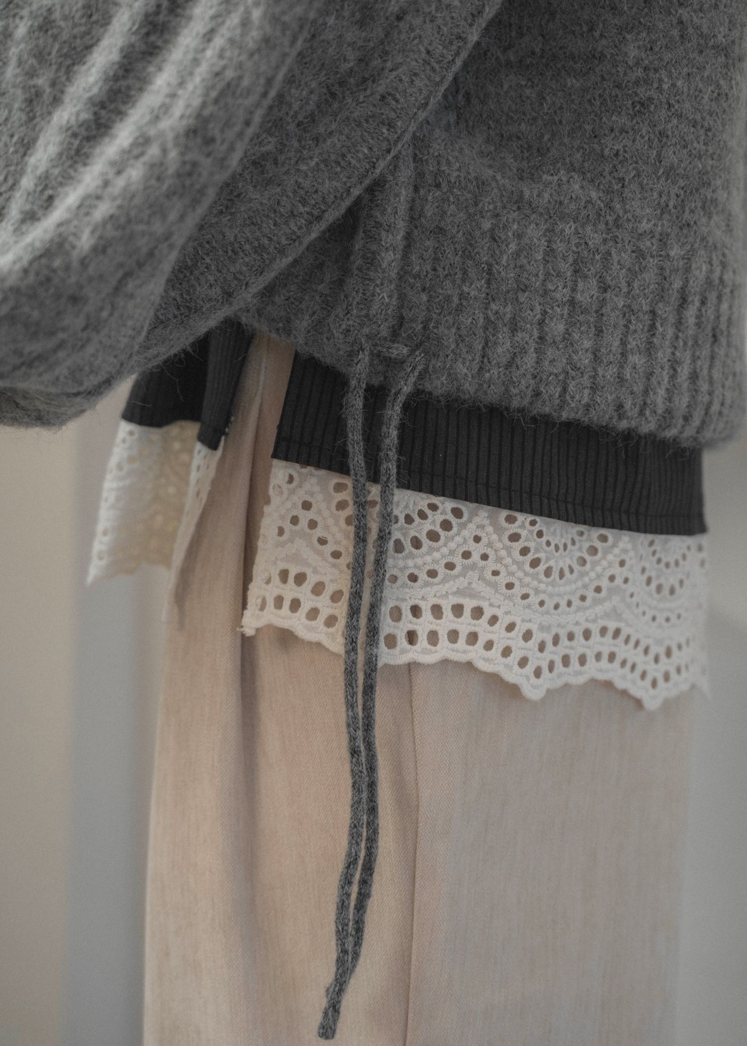 half zip cropped knit pullover