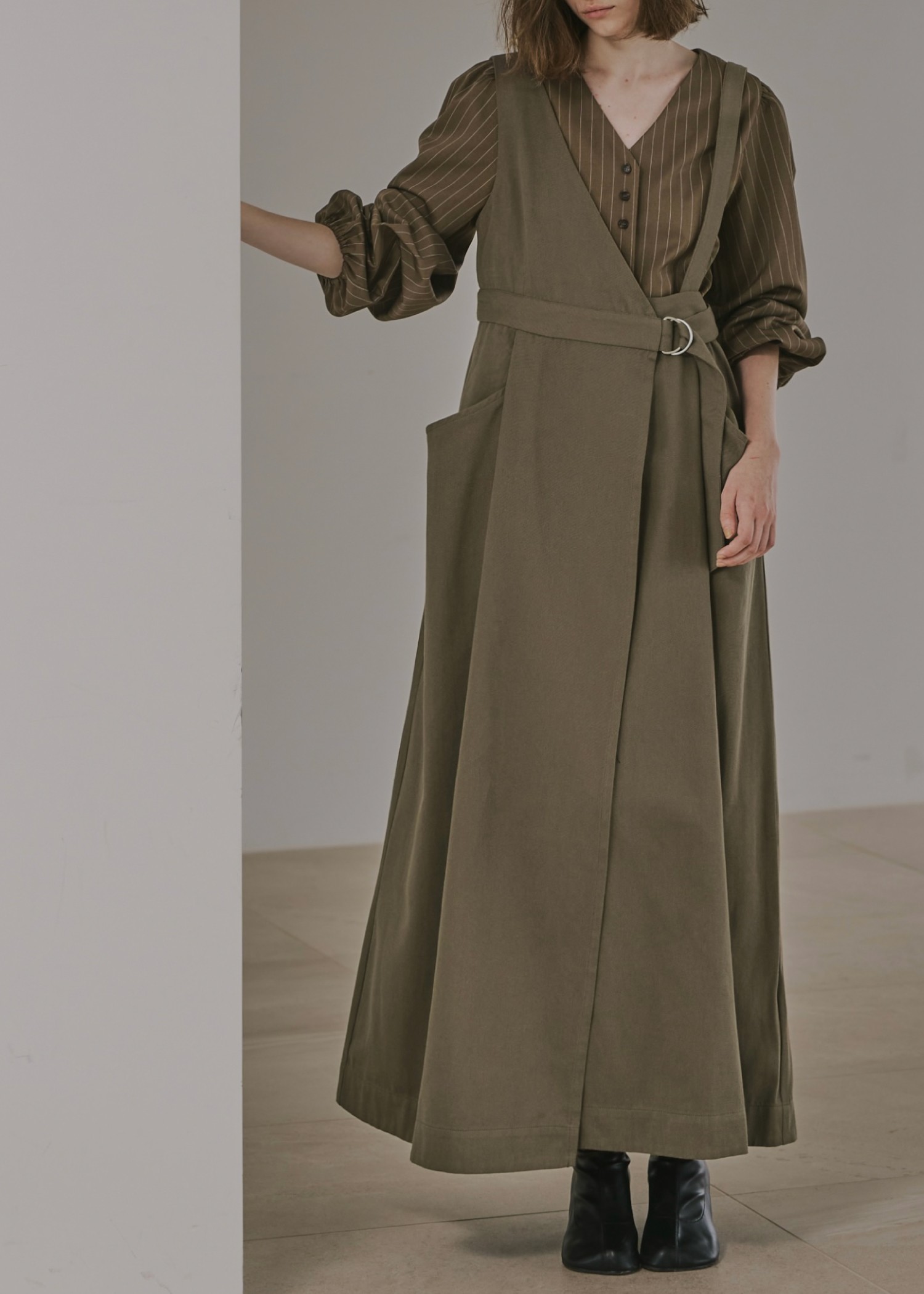 one shoulder twill OP