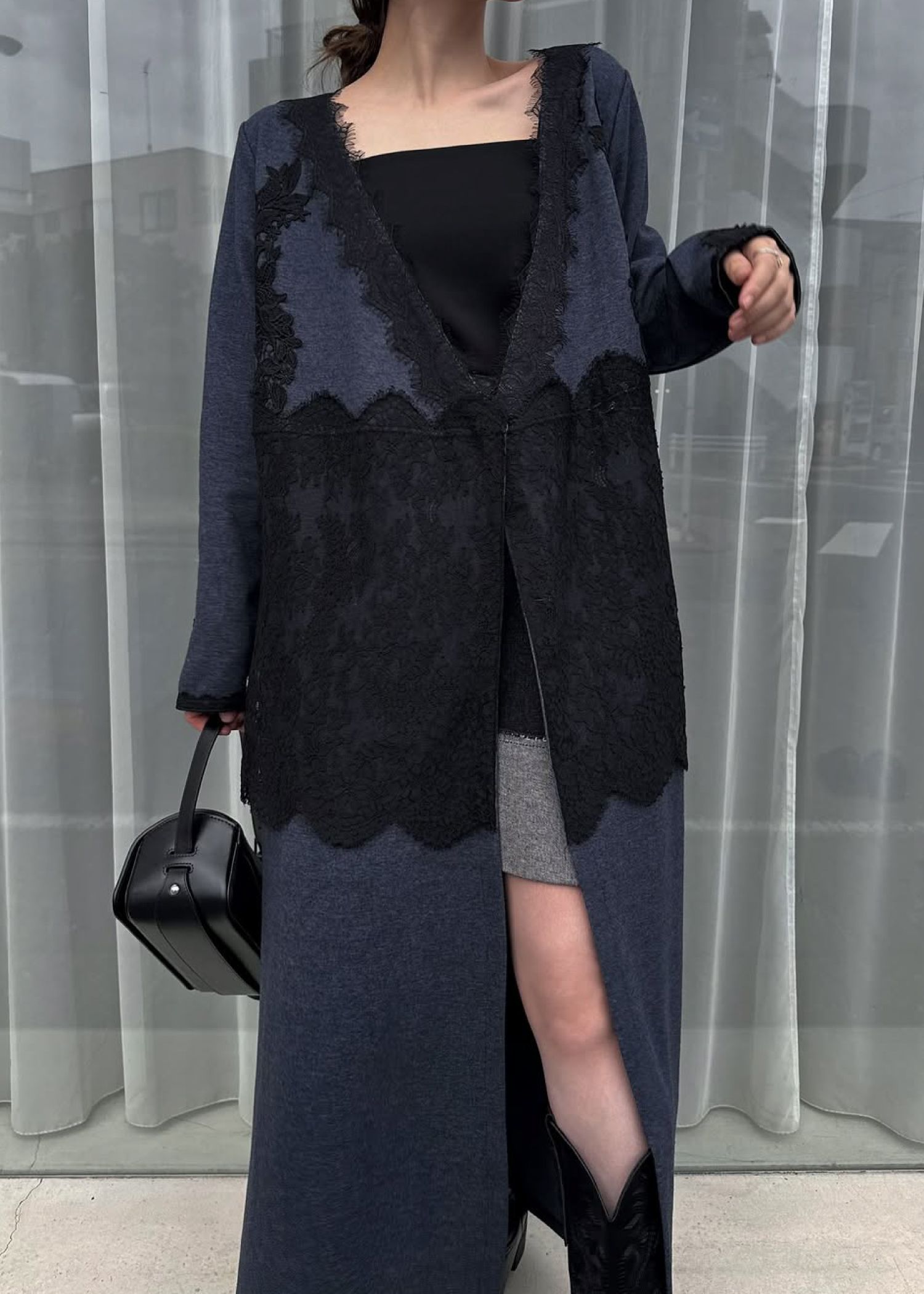 cachecoeur multi lace sweat OP