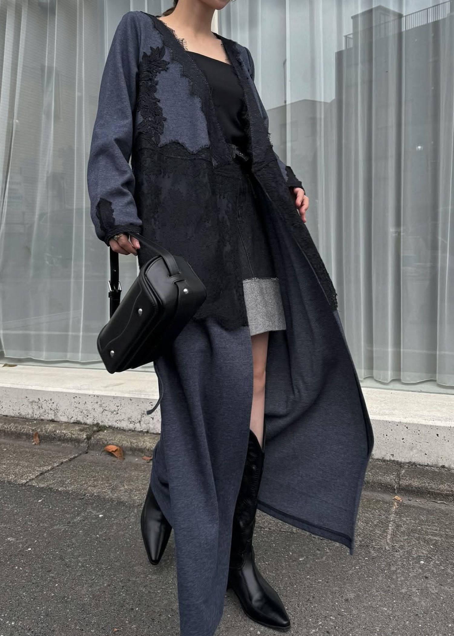 cachecoeur multi lace sweat OP