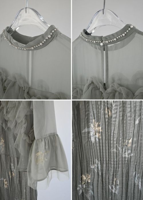 random tulle layered iris pleats OP