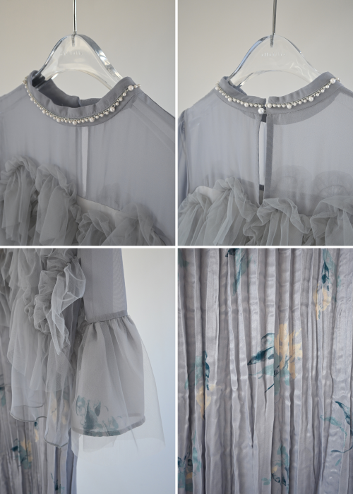 random tulle layered iris pleats OP