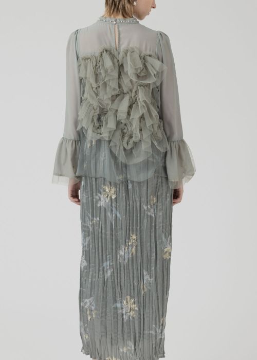 random tulle layered iris pleats OP