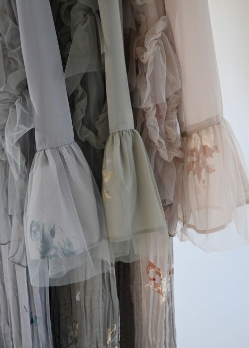 random tulle layered iris pleats OP