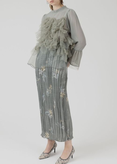 random tulle layered iris pleats OP