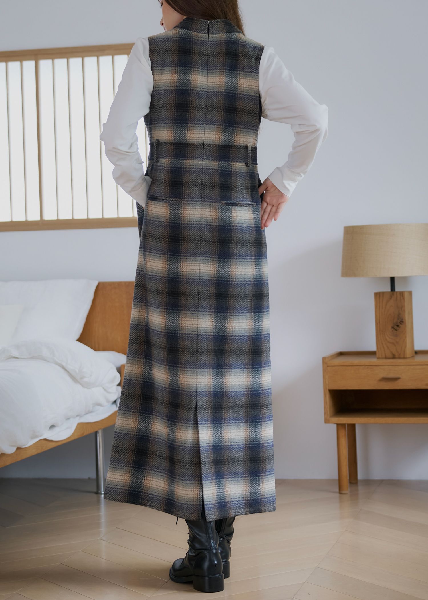 tailored collar no sleeve check OP