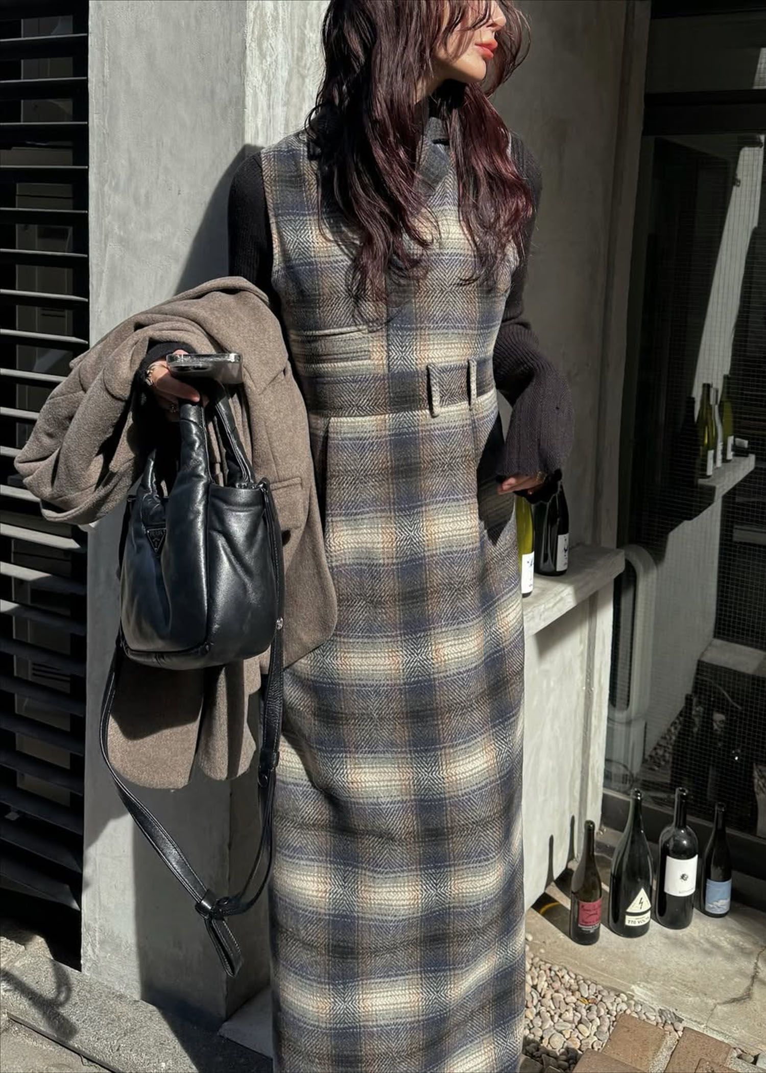 tailored collar no sleeve check OP