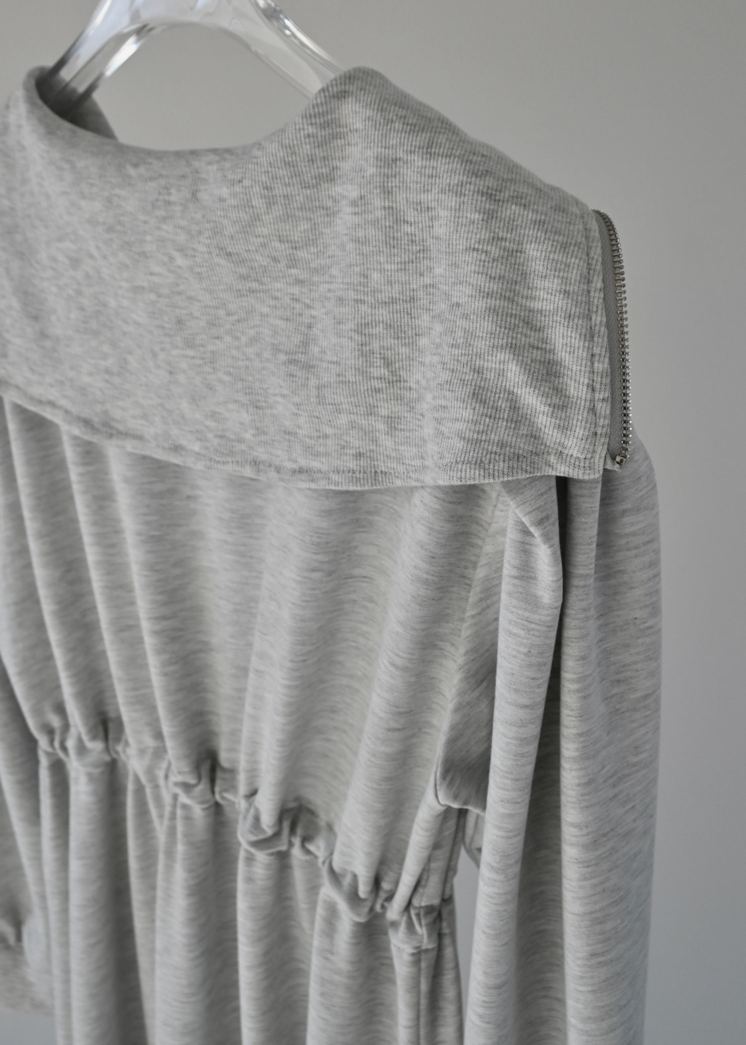 half zip waist drawstring sweat OP