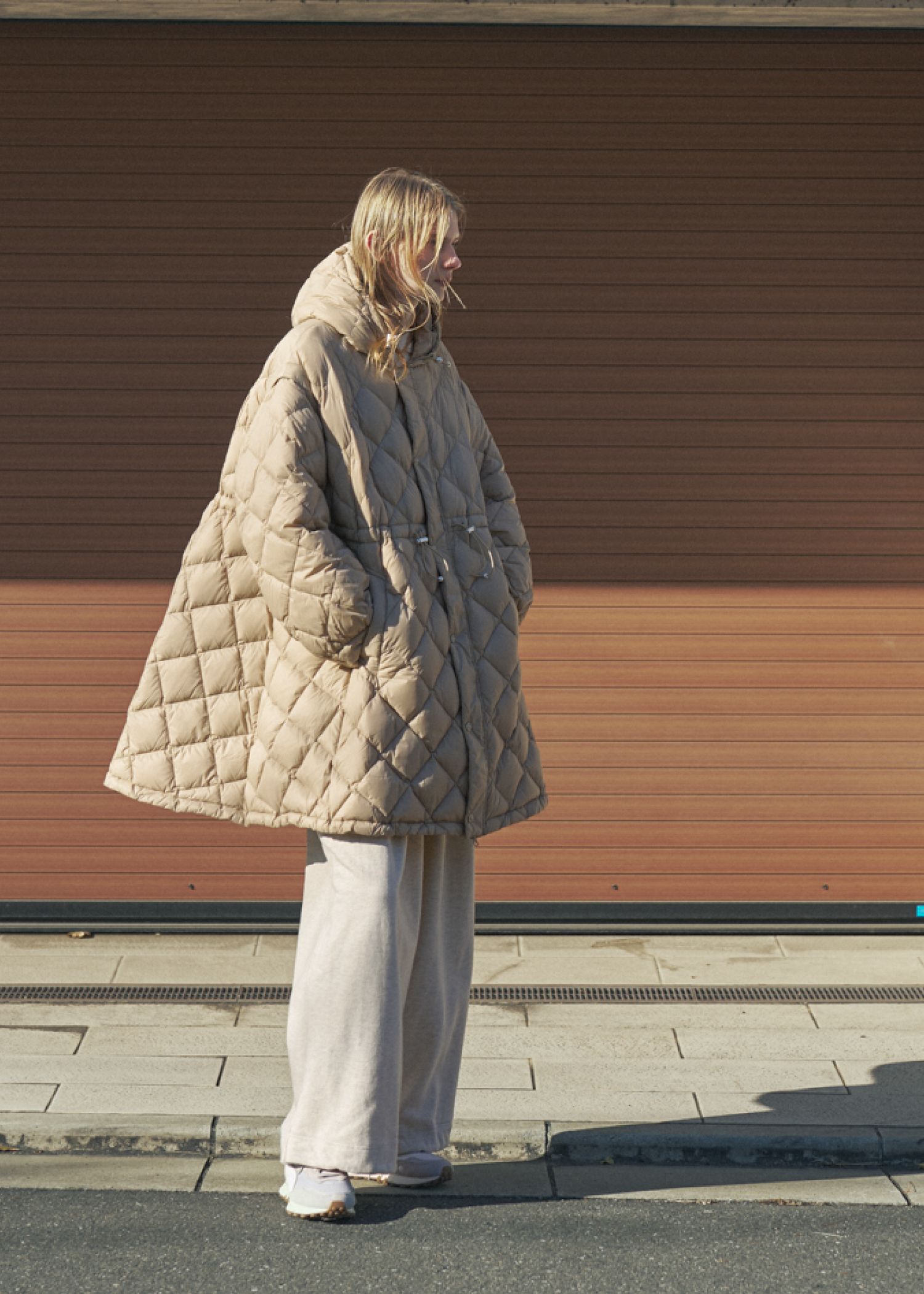 【TAION × WILLFULLY】removable sleeve quilting down coat