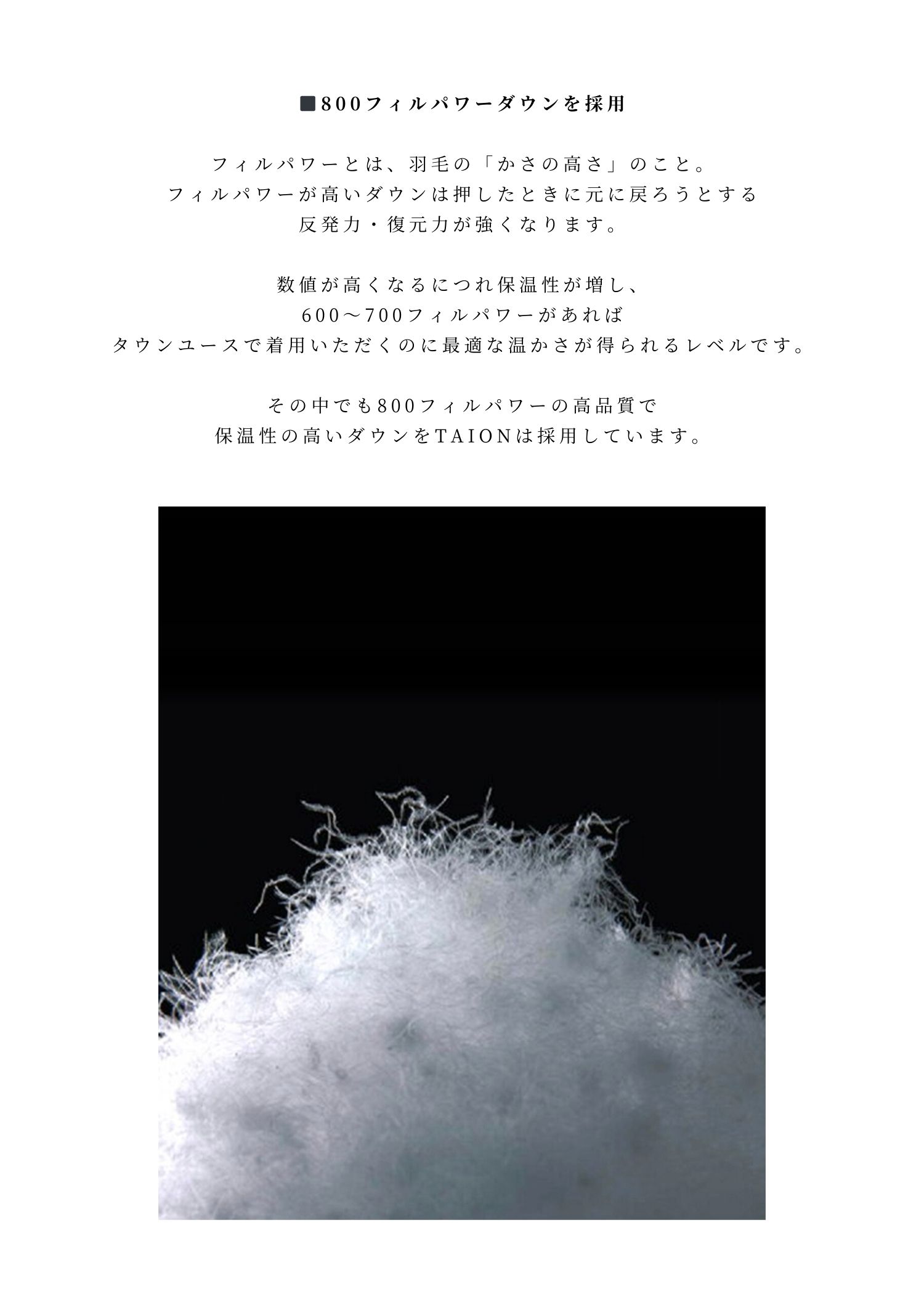 【TAION × WILLFULLY】removable sleeve quilting down coat