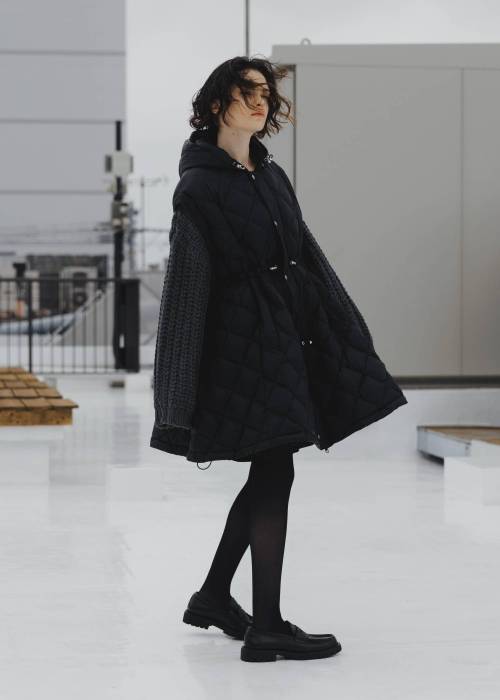 【TAION × WILLFULLY】removable sleeve quilting down coat