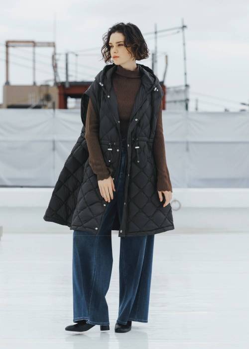 【TAION × WILLFULLY】removable sleeve quilting down coat