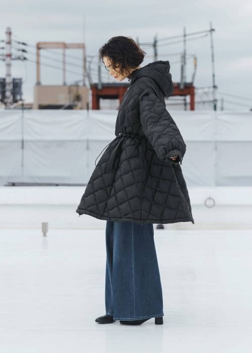 【TAION × WILLFULLY】removable sleeve quilting down coat