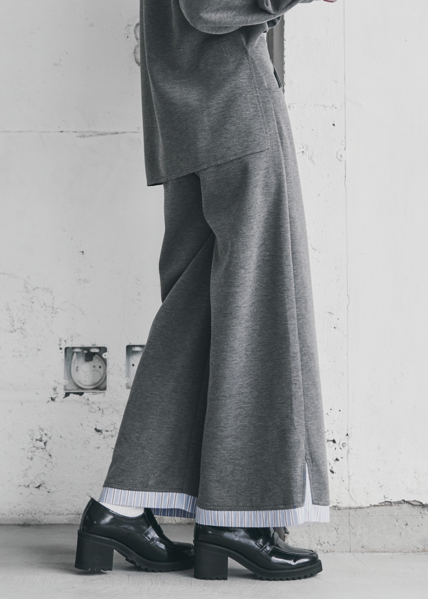 layered woven ponte PT