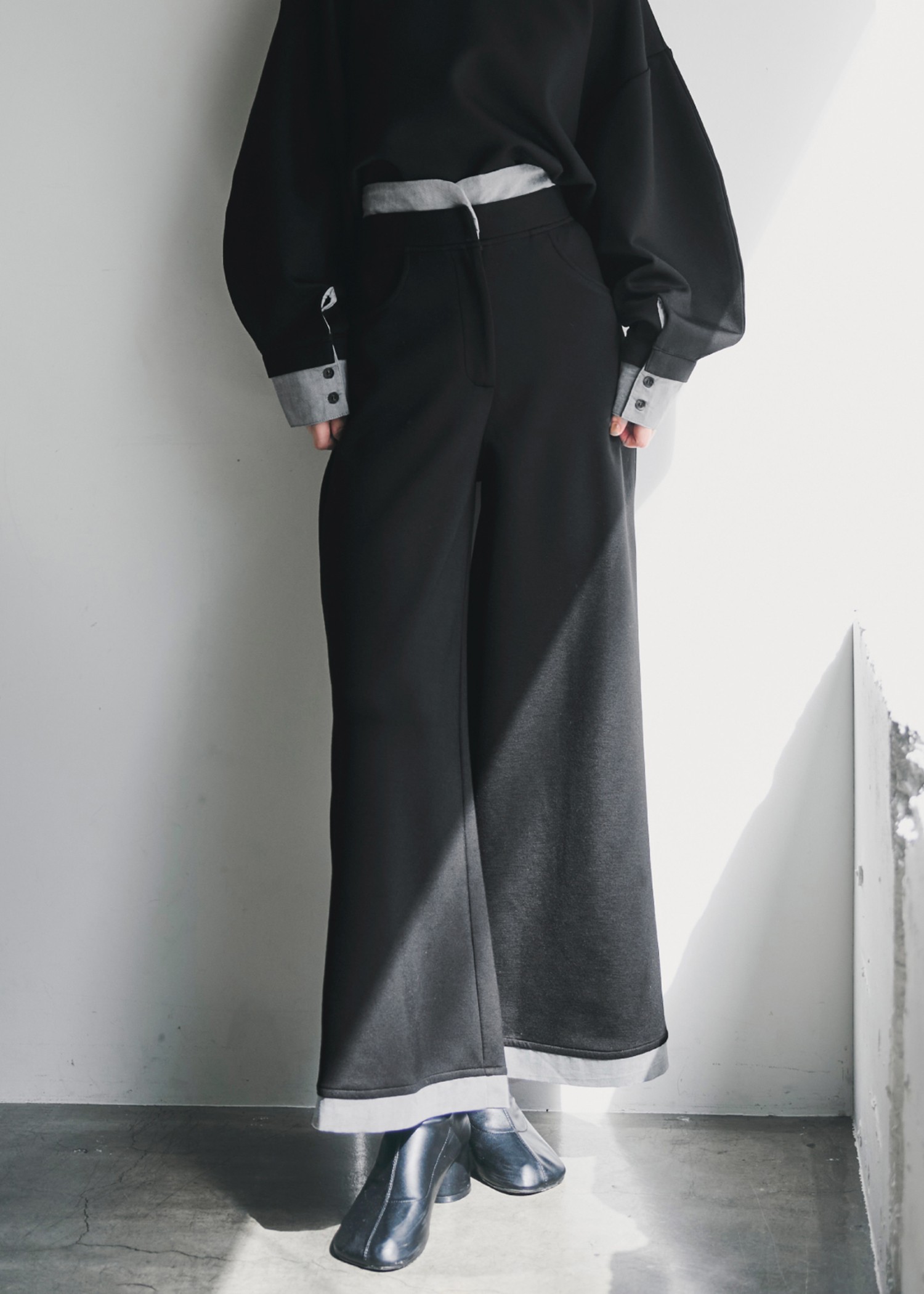 layered woven ponte PT