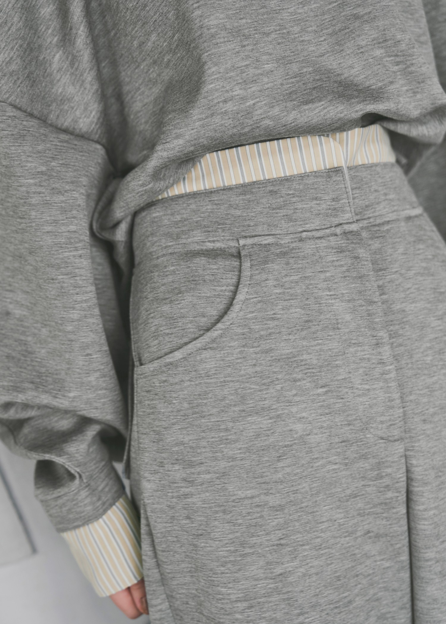 layered woven ponte PT