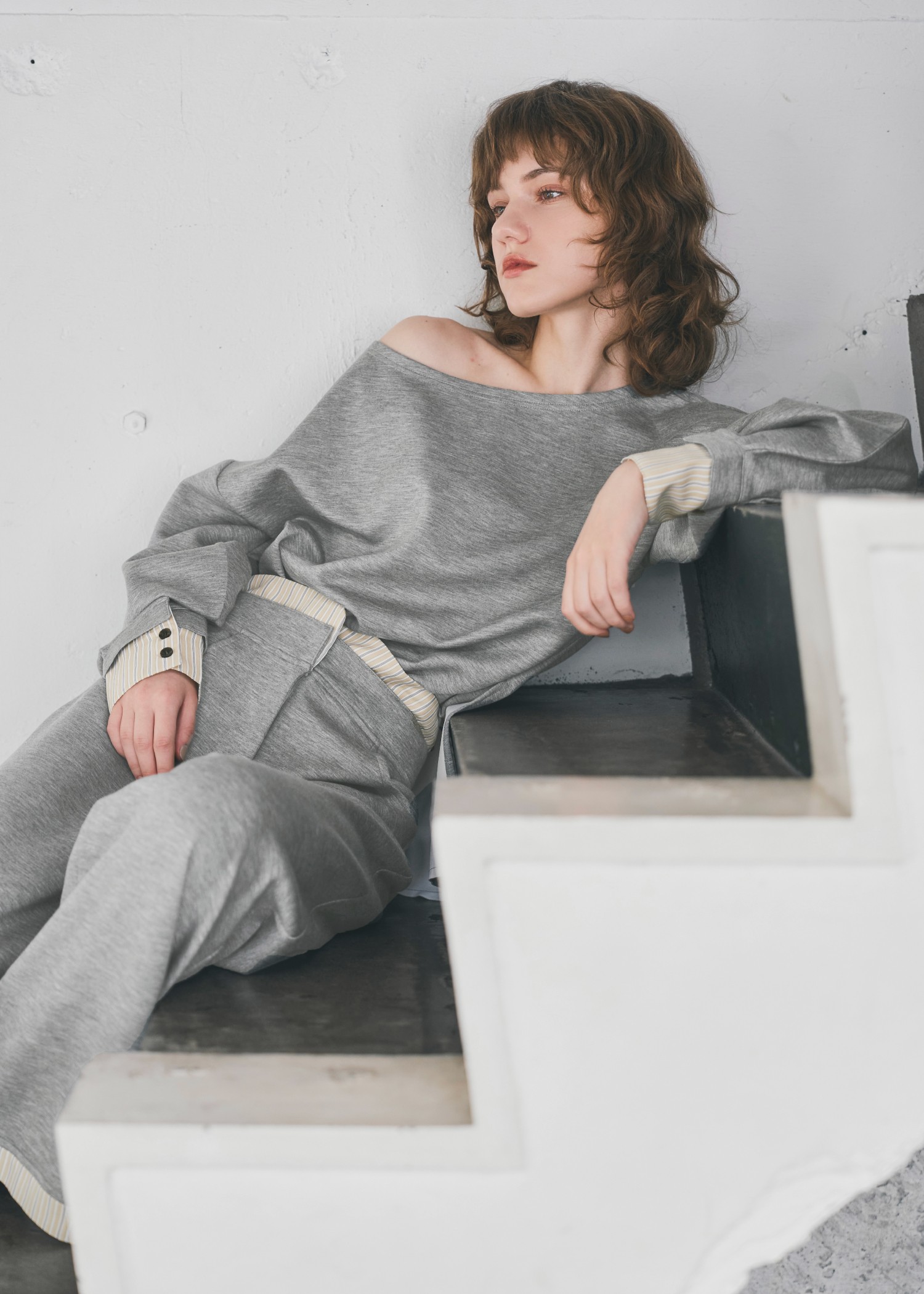 layered woven ponte PT