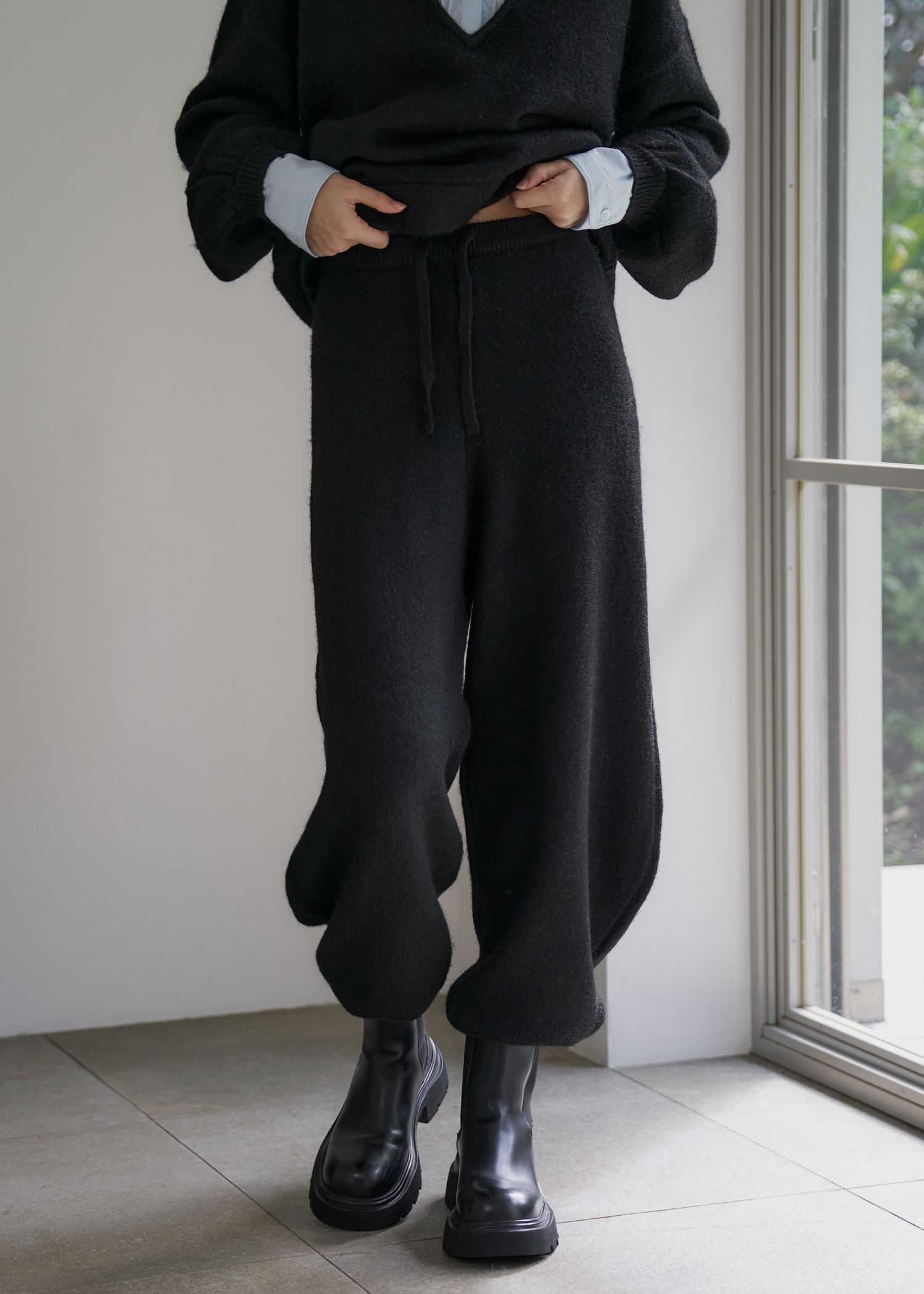 oversized knit jogger PT