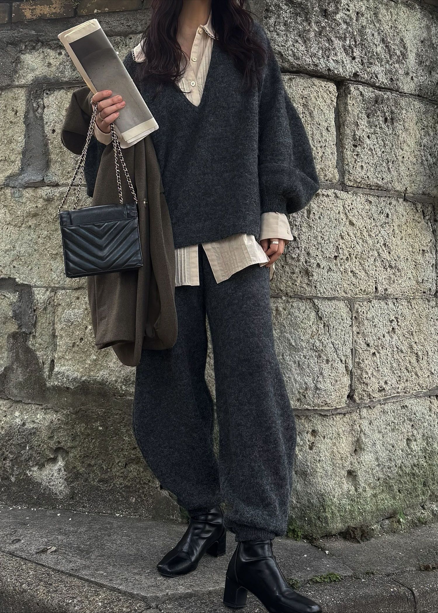oversized knit jogger PT