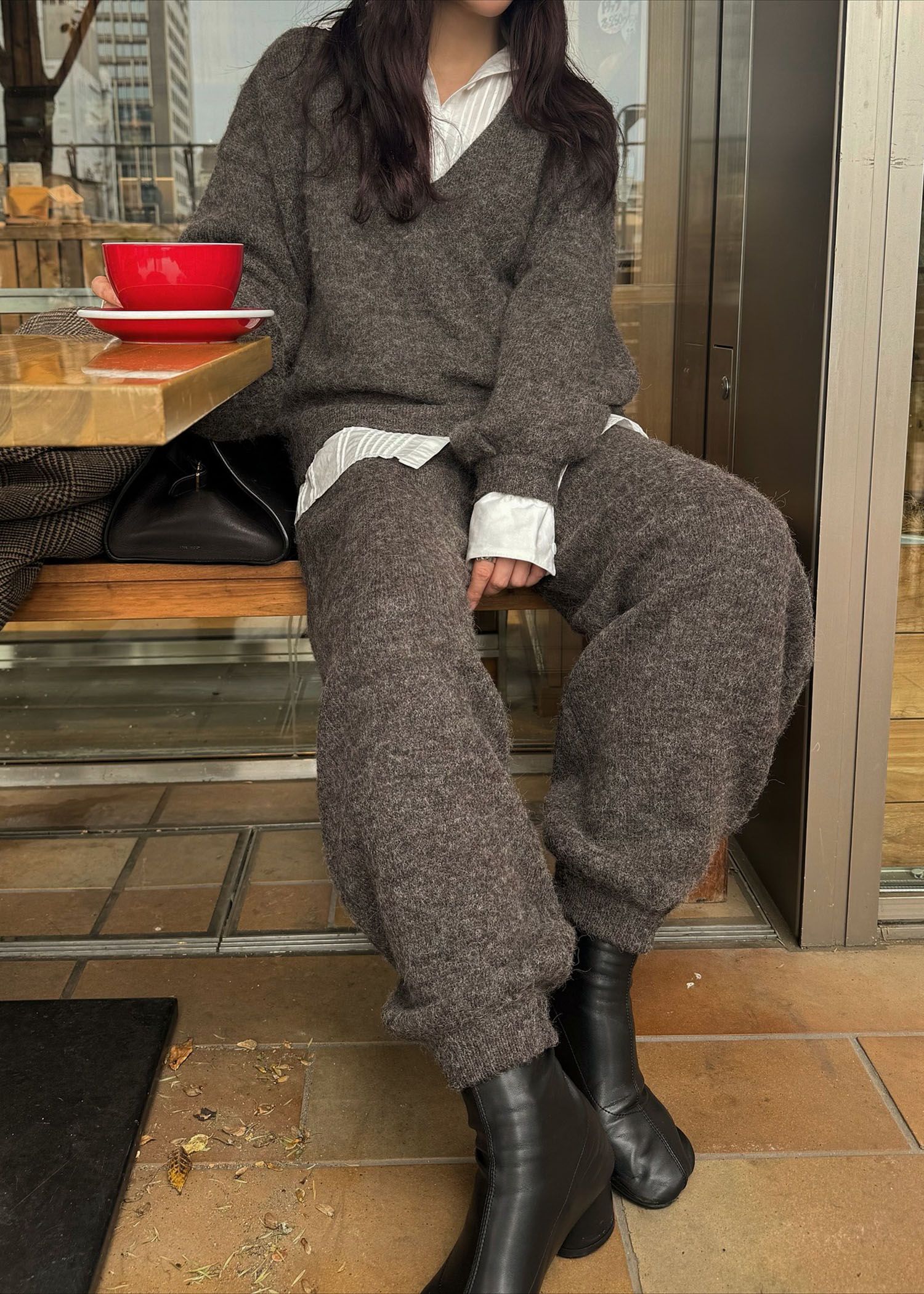 oversized knit jogger PT