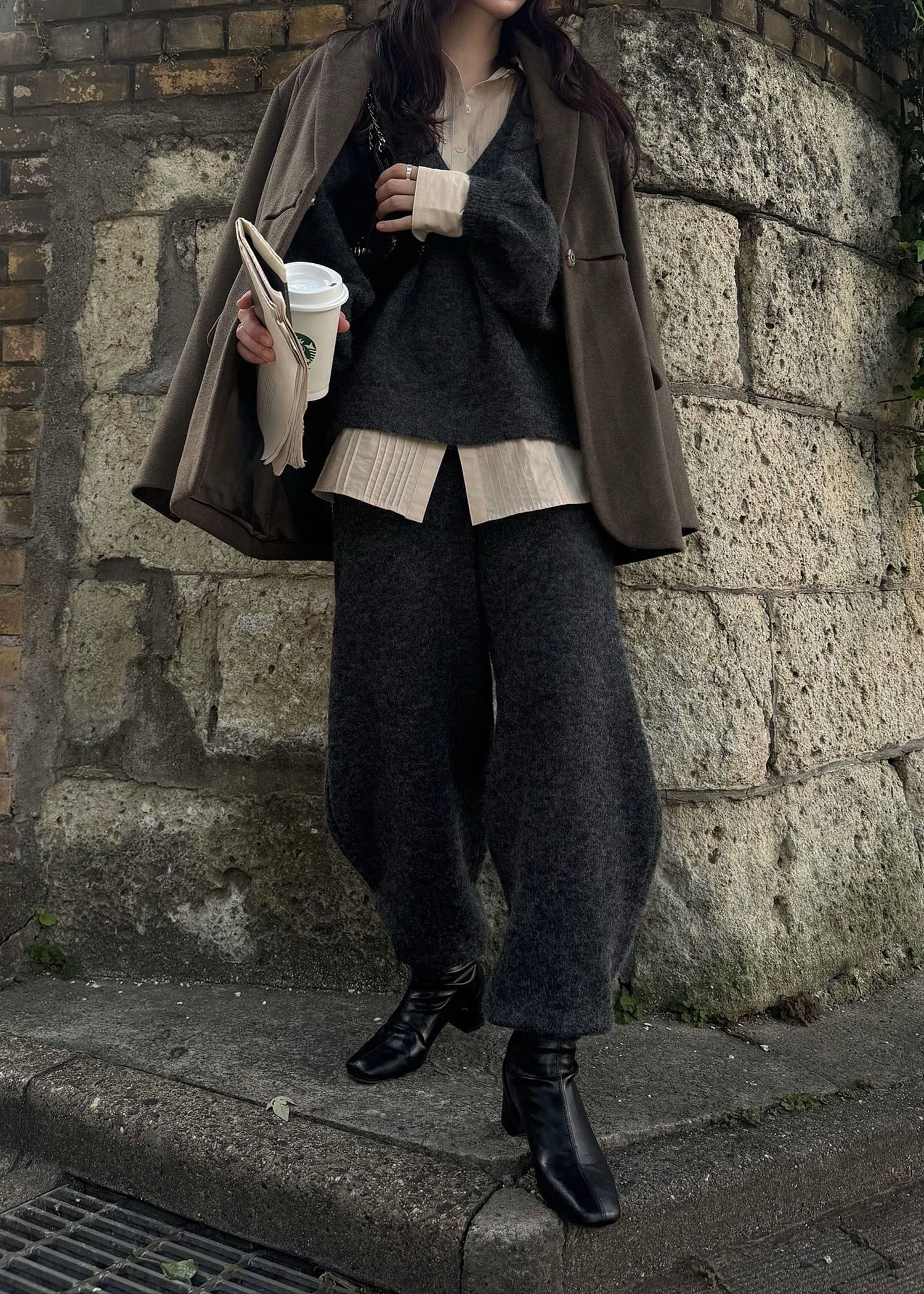 oversized knit jogger PT