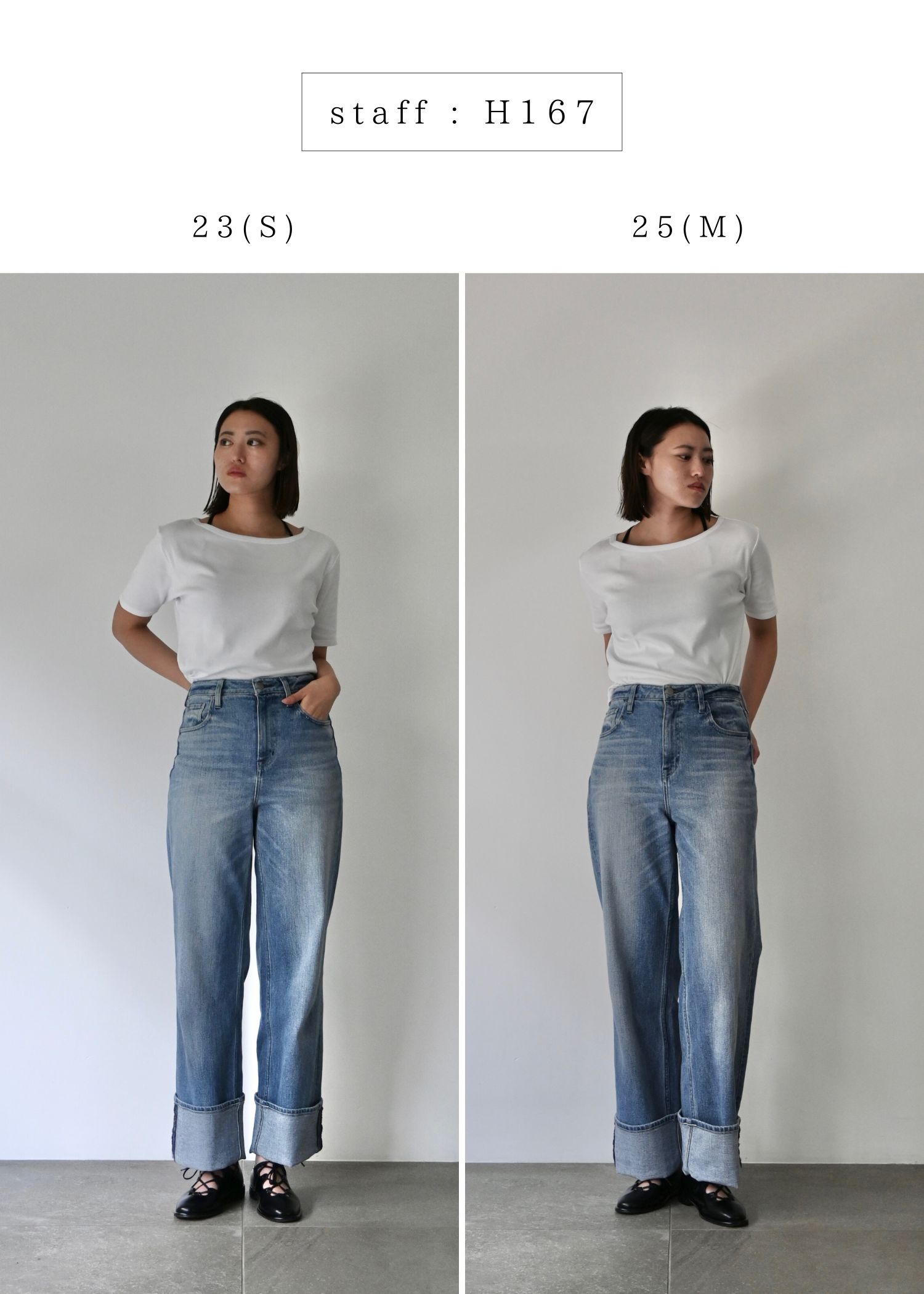 【Healthy DENIM × WILLFULLY】"Chronos" rollup straight denim PT