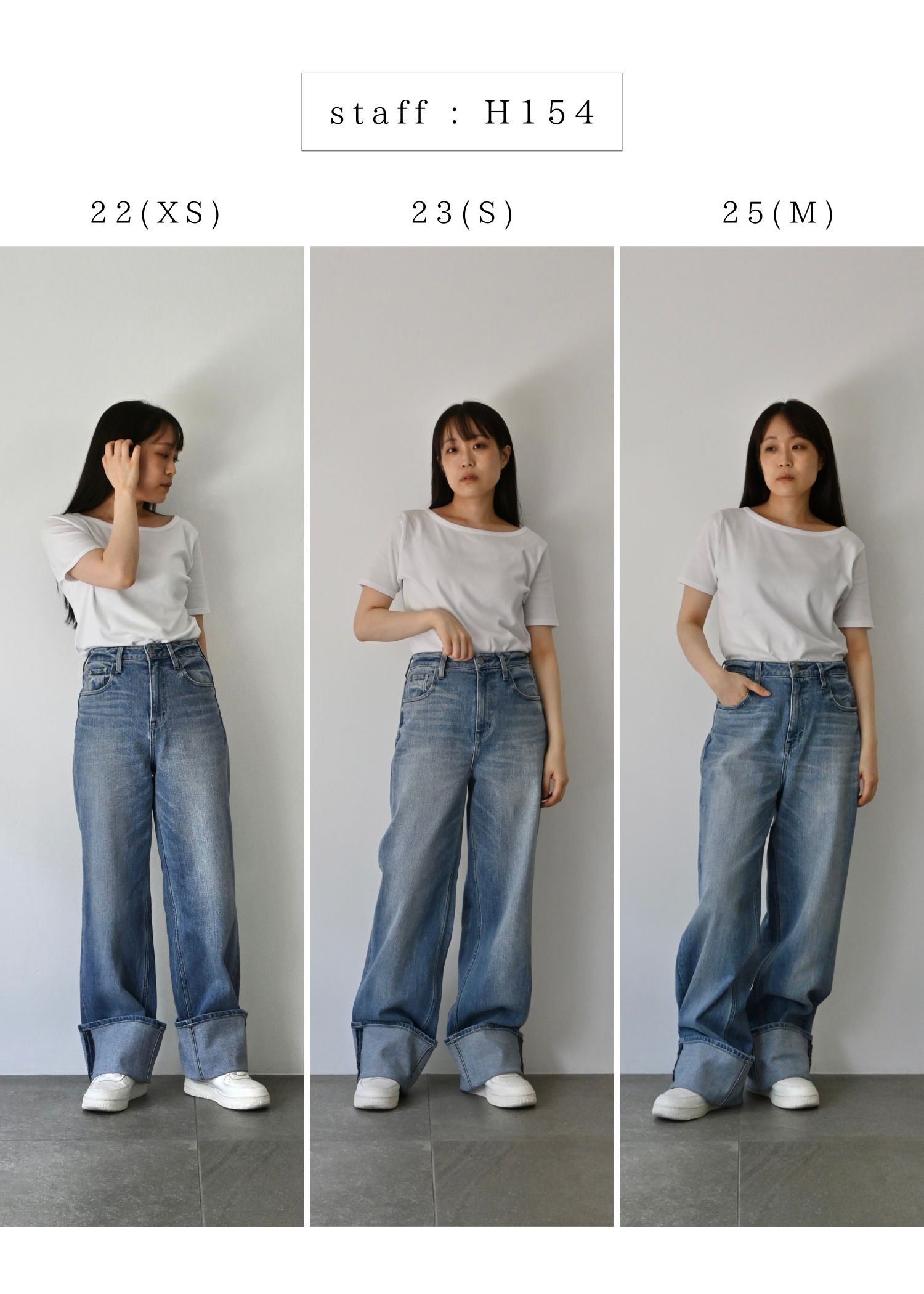 【Healthy DENIM × WILLFULLY】"Chronos" rollup straight denim PT