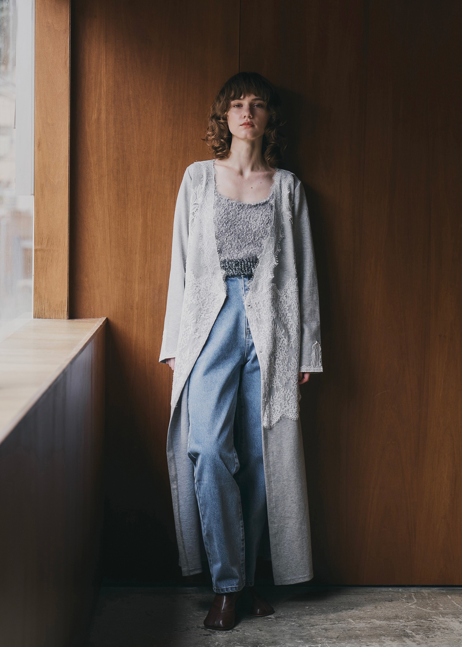 elastic waist more high denim PT