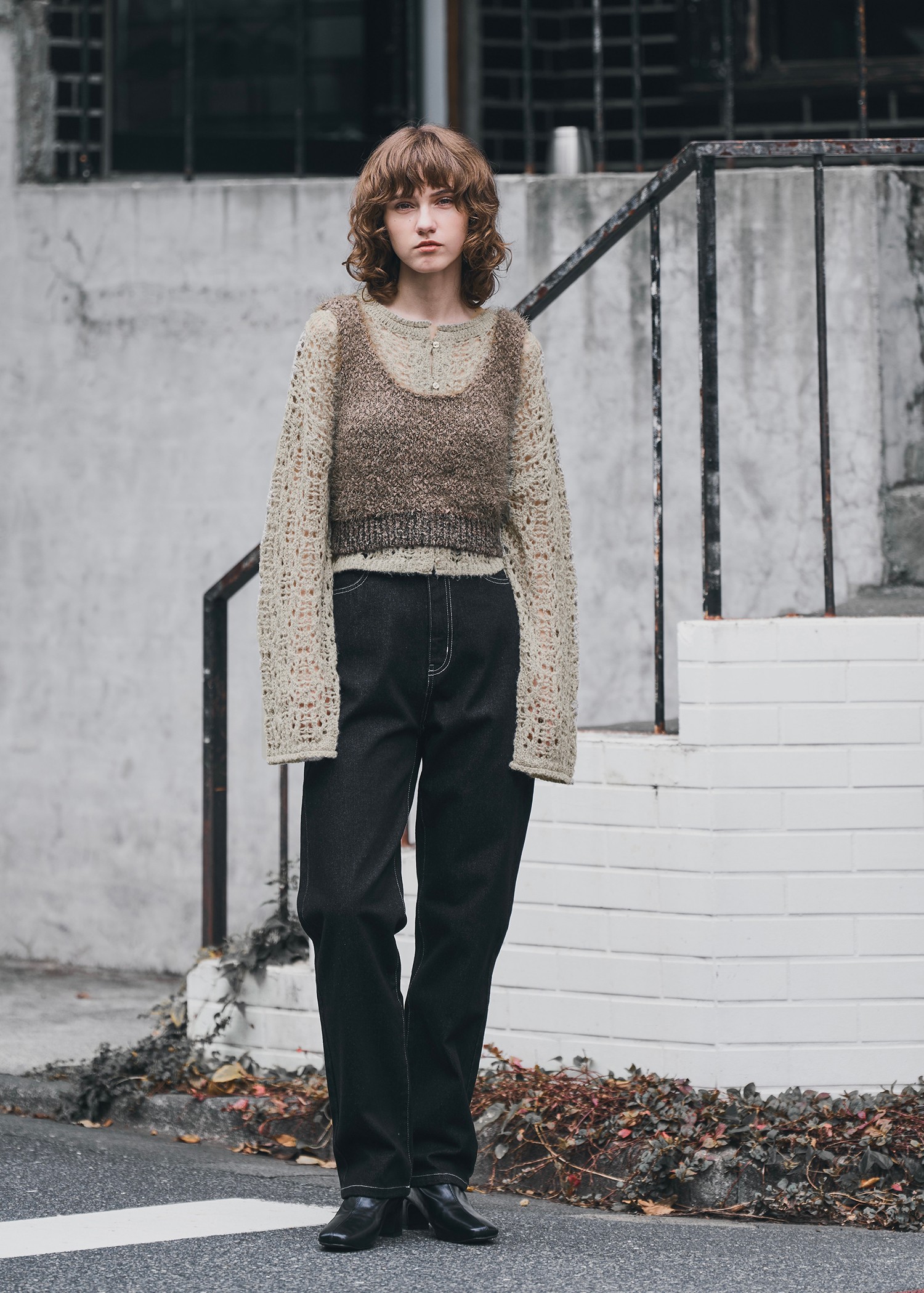 elastic waist more high denim PT