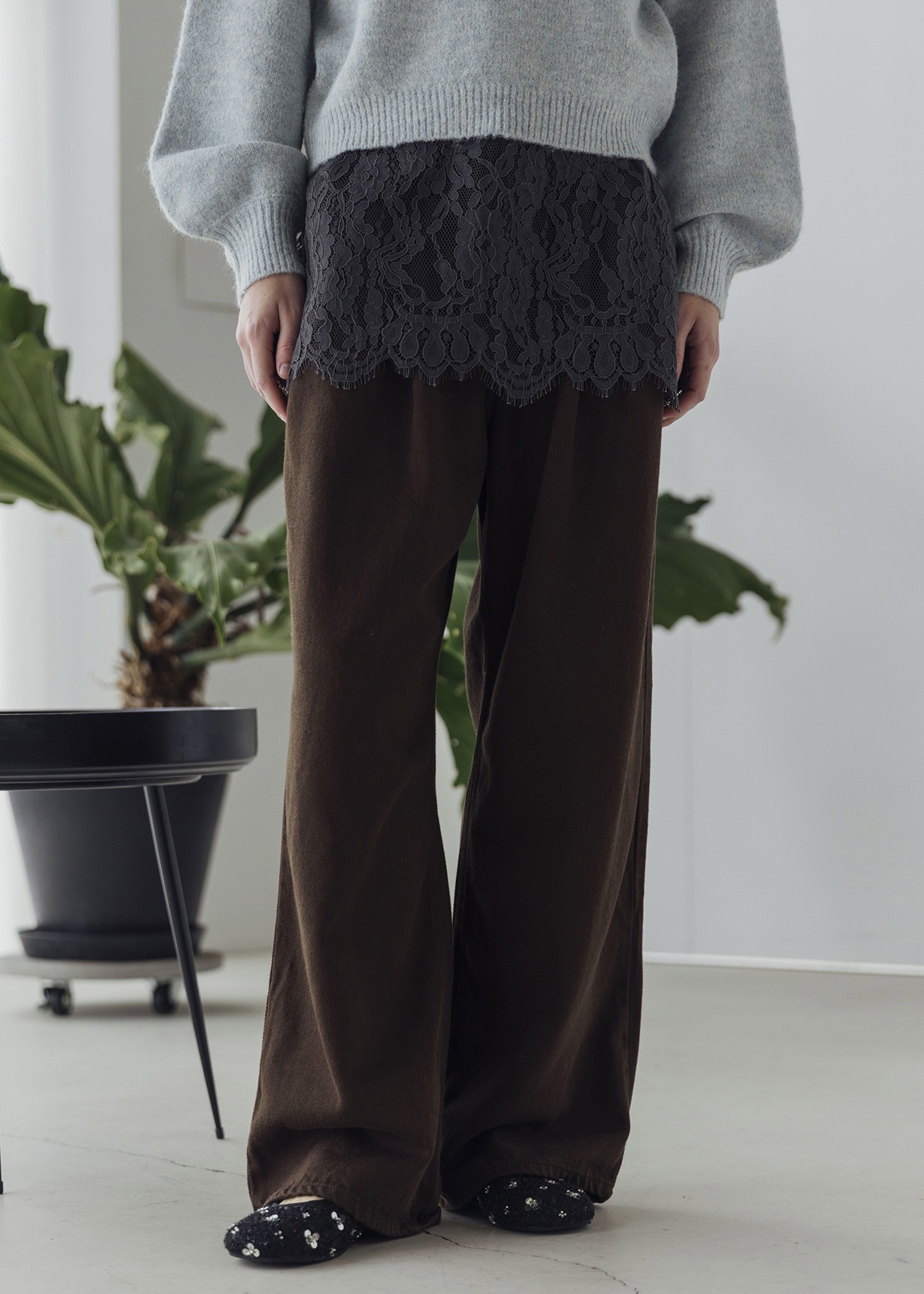 loose tuck color twill PT