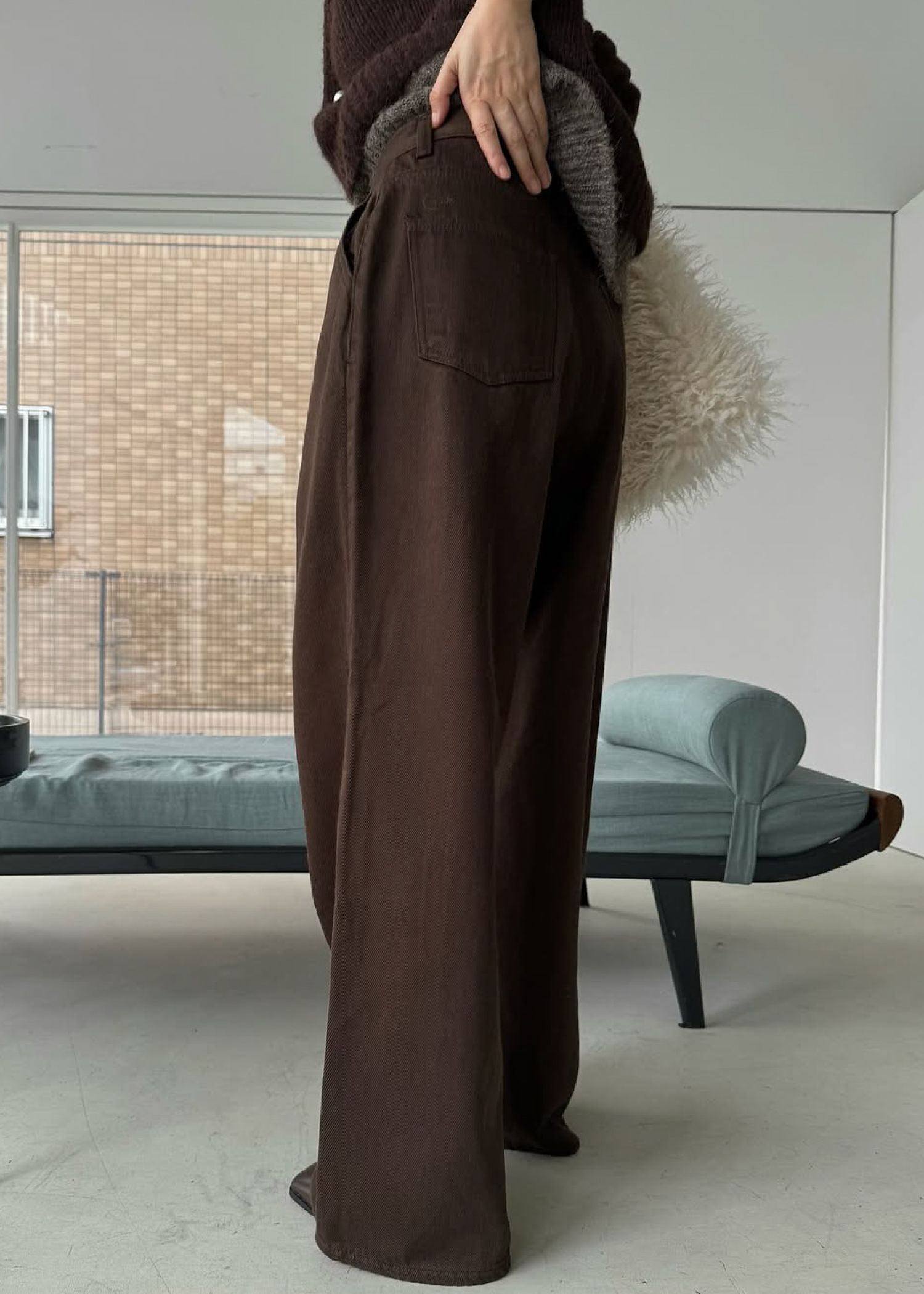 loose tuck color twill PT