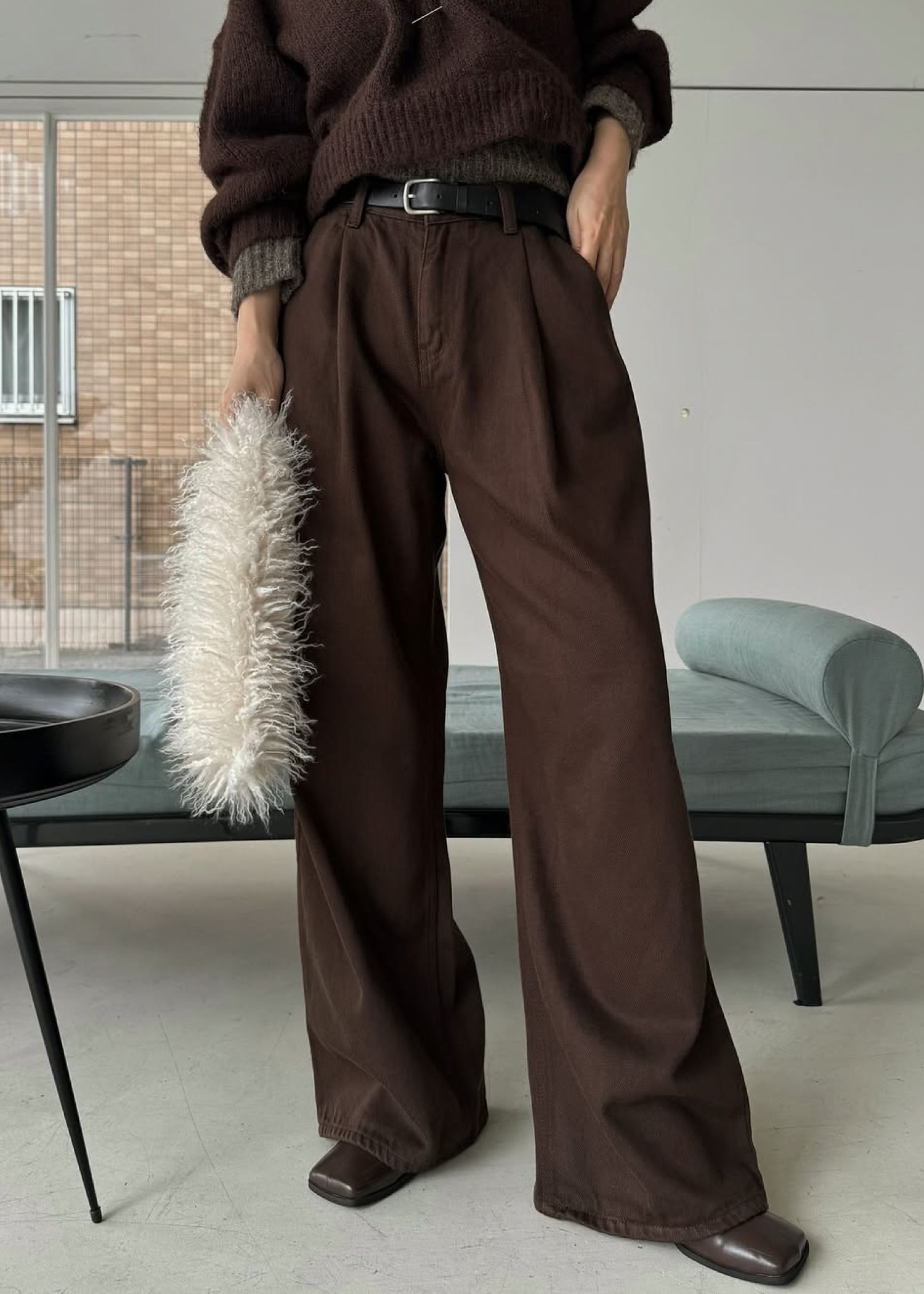 loose tuck color twill PT