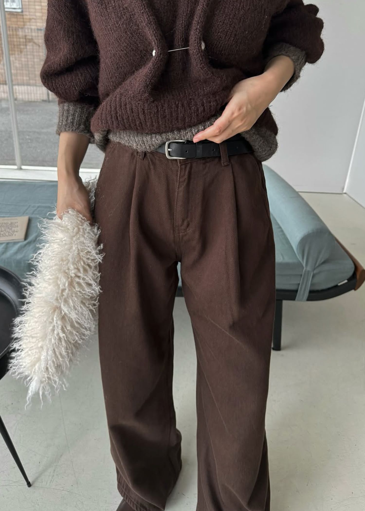 loose tuck color twill PT