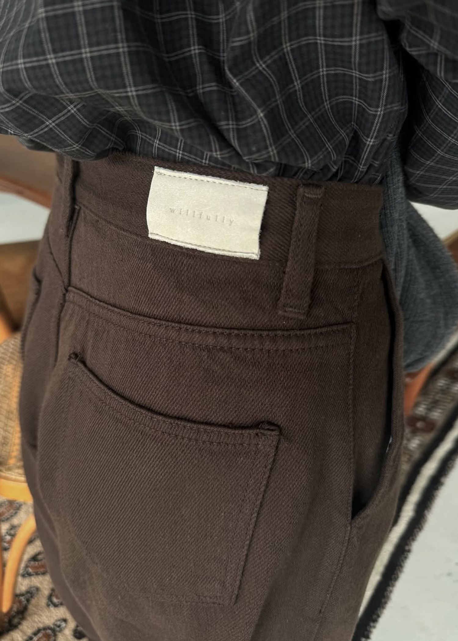 loose tuck color twill PT