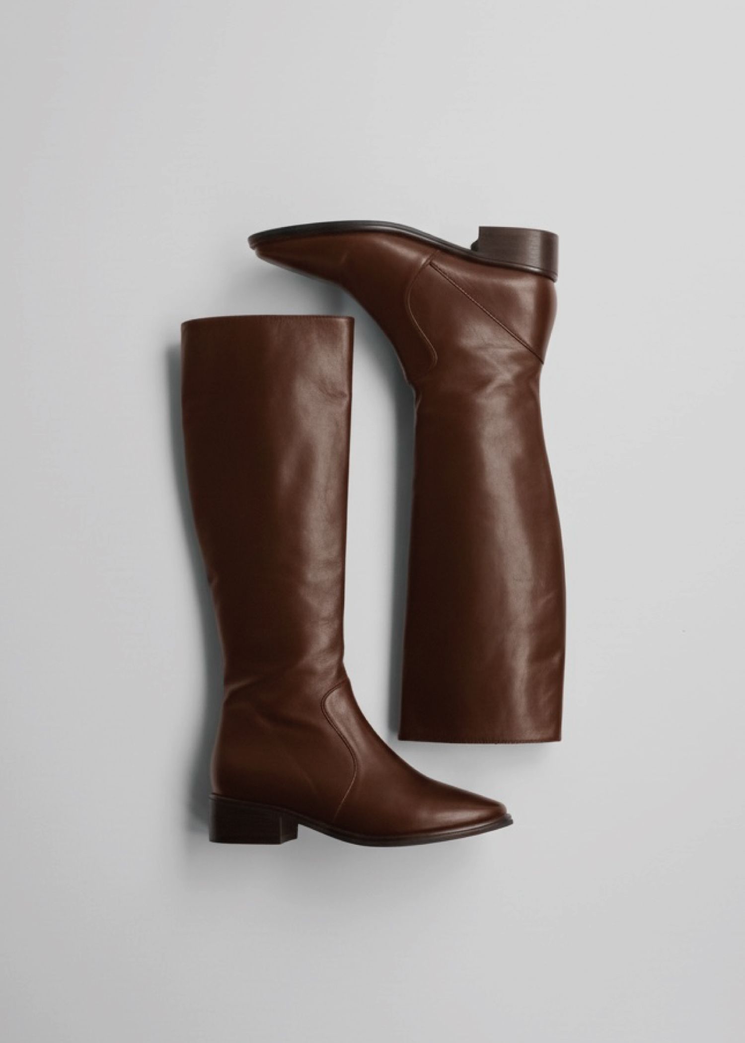 slender side zip long boots