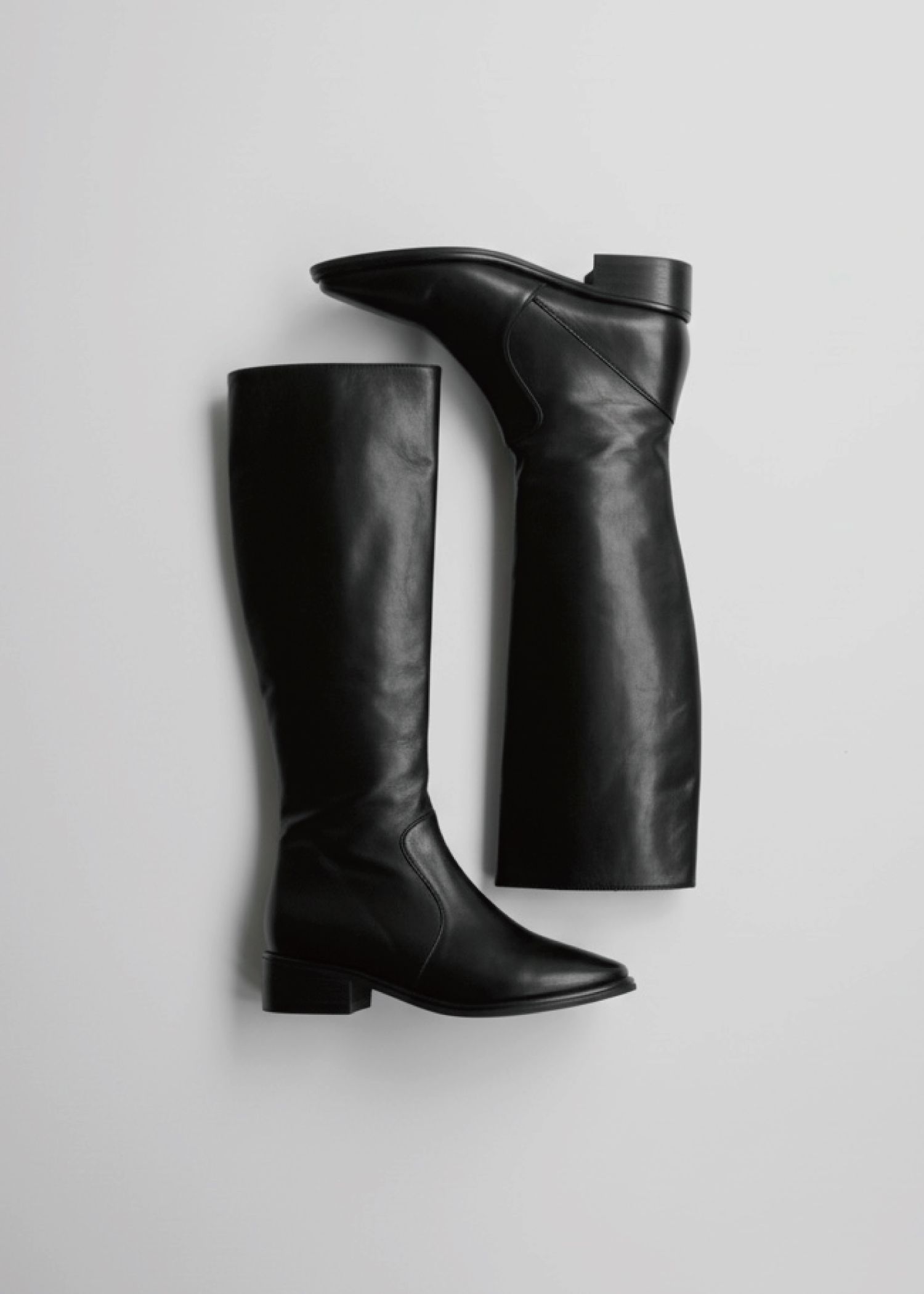 slender side zip long boots