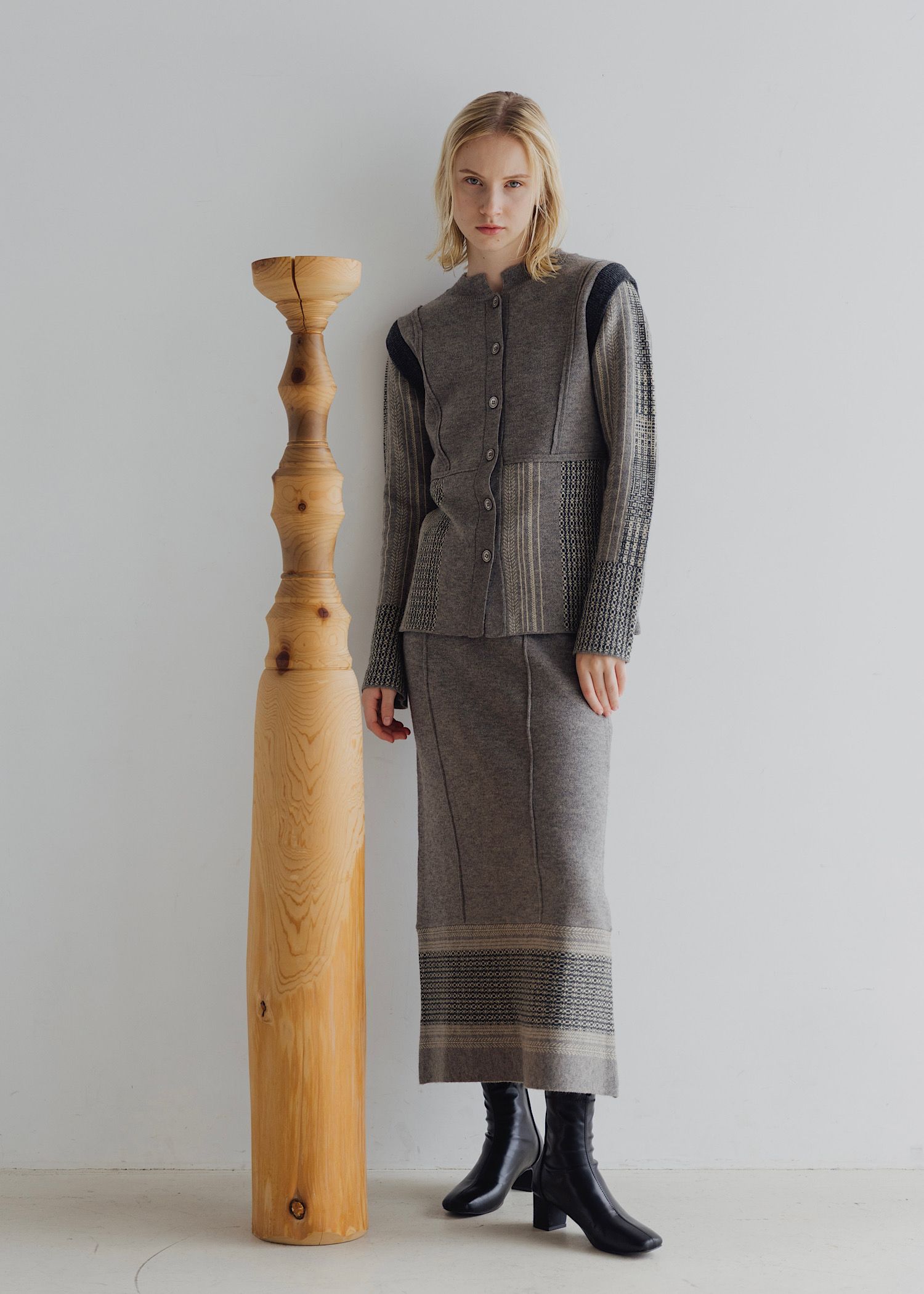 pencil weave placement jacquard knit SK