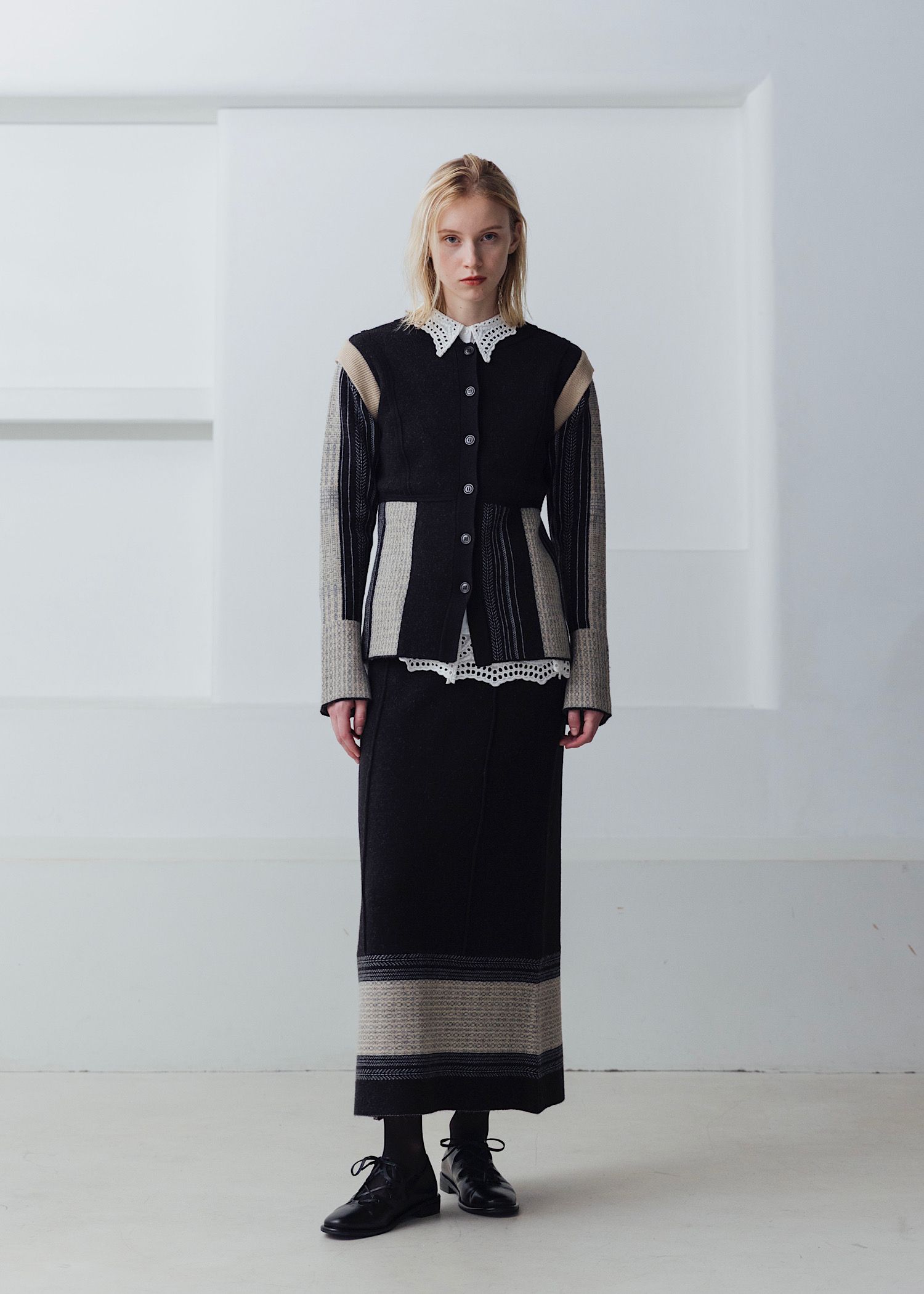 pencil weave placement jacquard knit SK