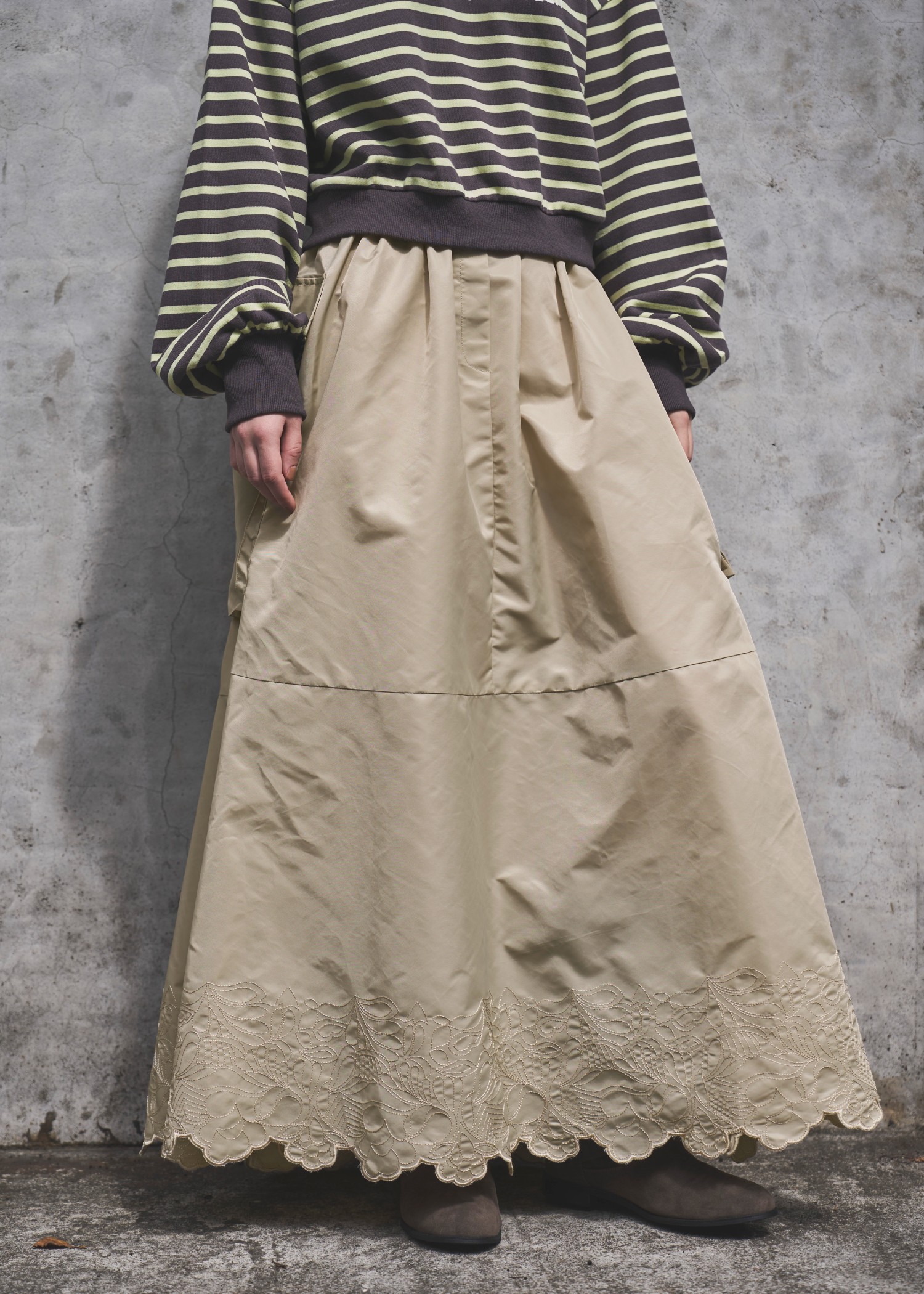 hem embroidery work pocket nylon SK