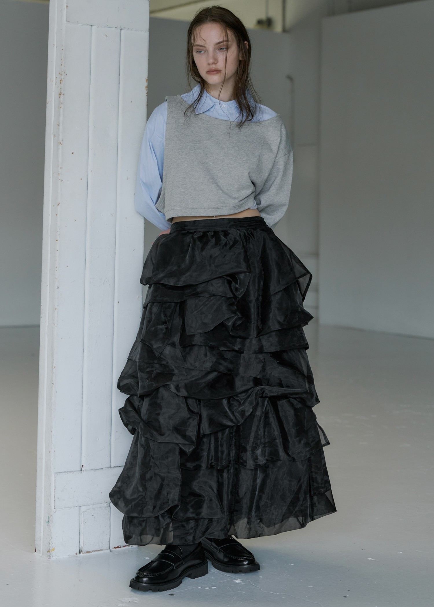 organdy random tiered pattern SK