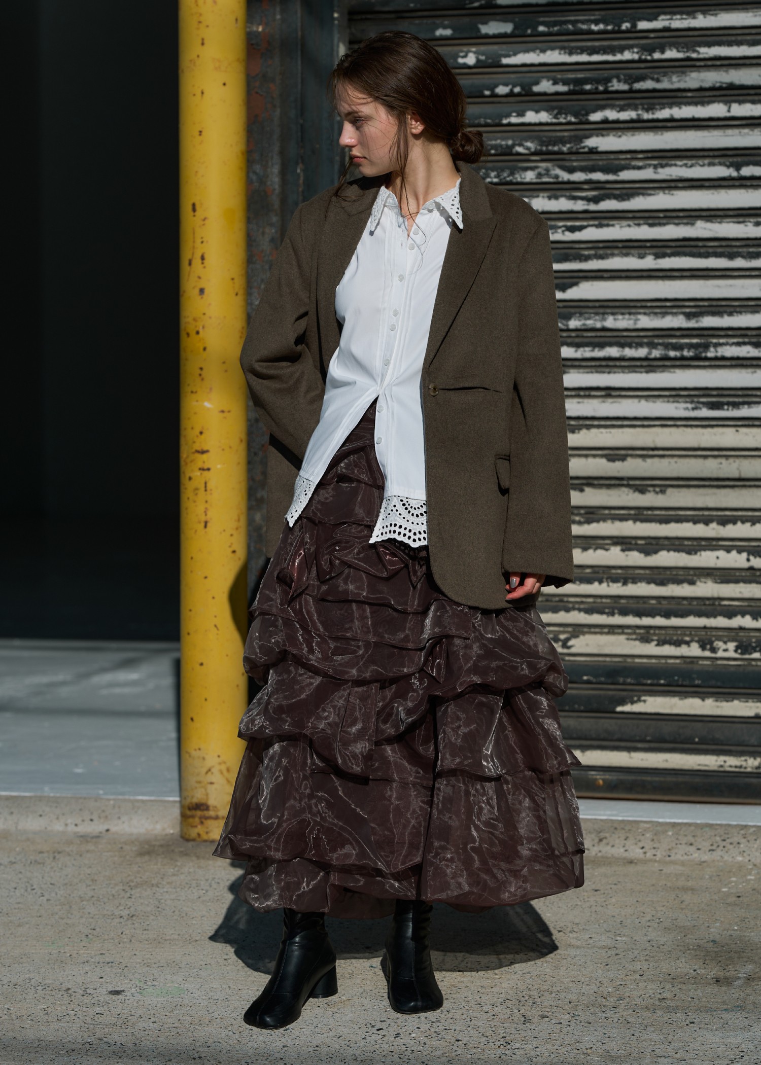 organdy random tiered pattern SK