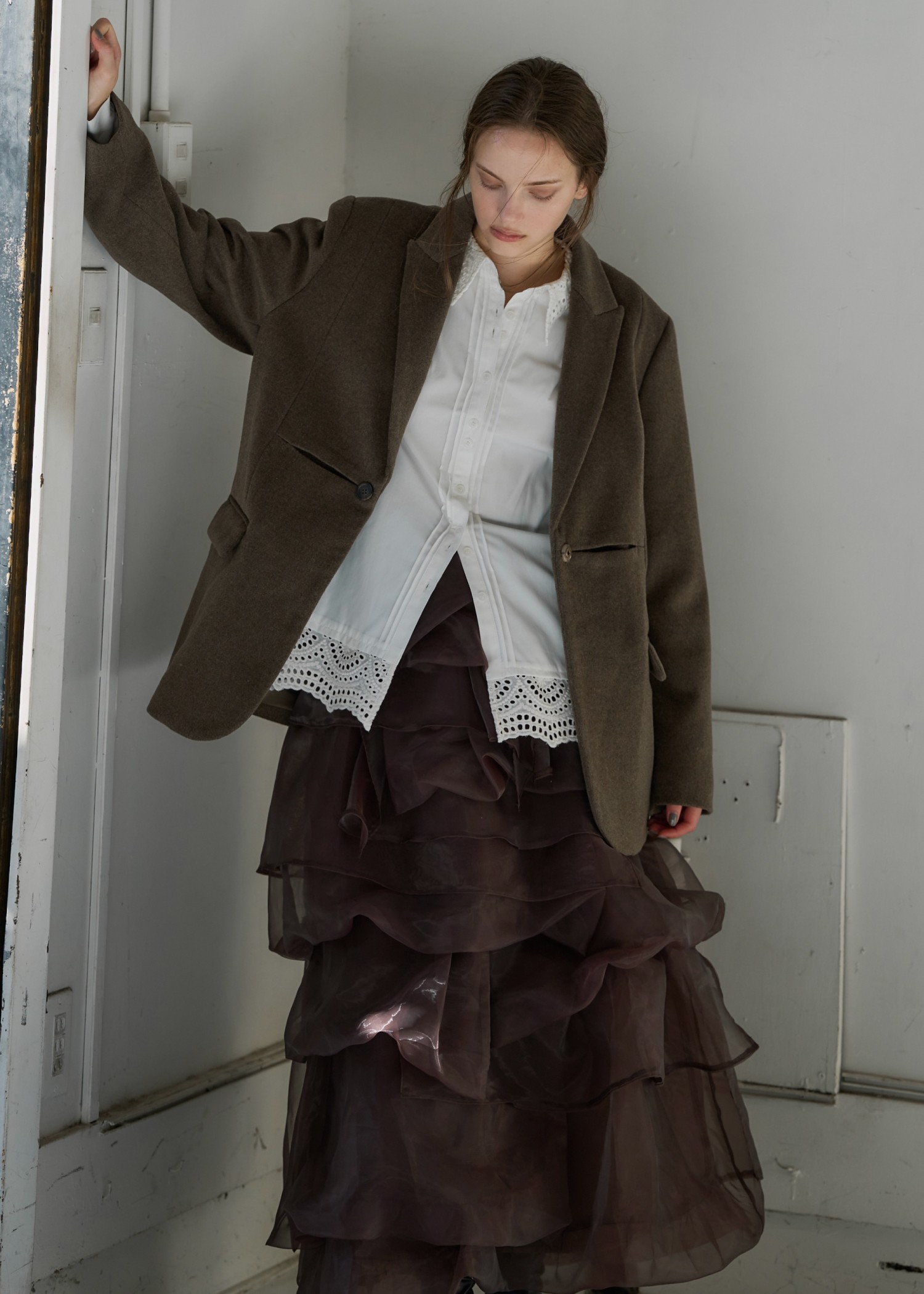 organdy random tiered pattern SK