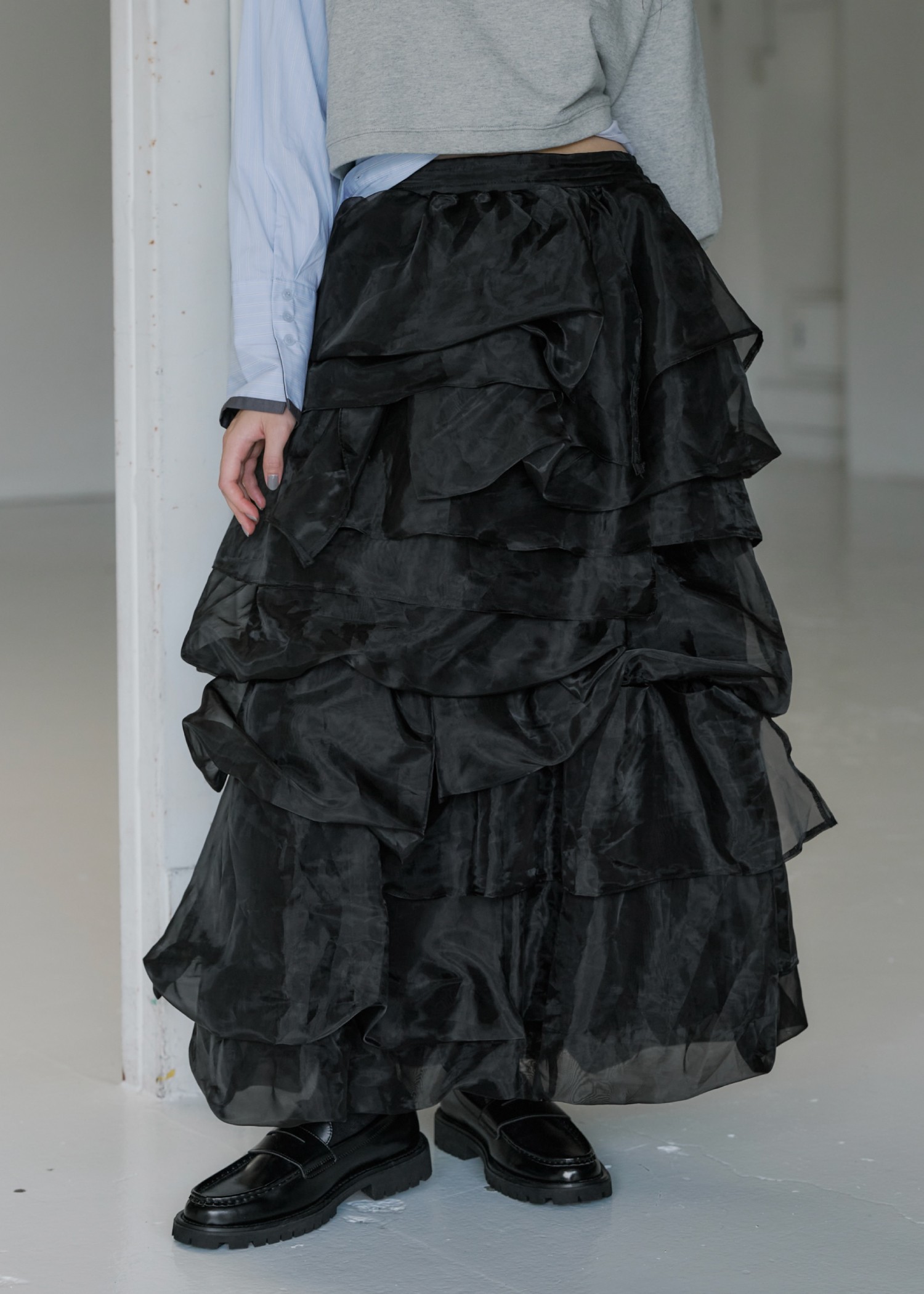 organdy random tiered pattern SK