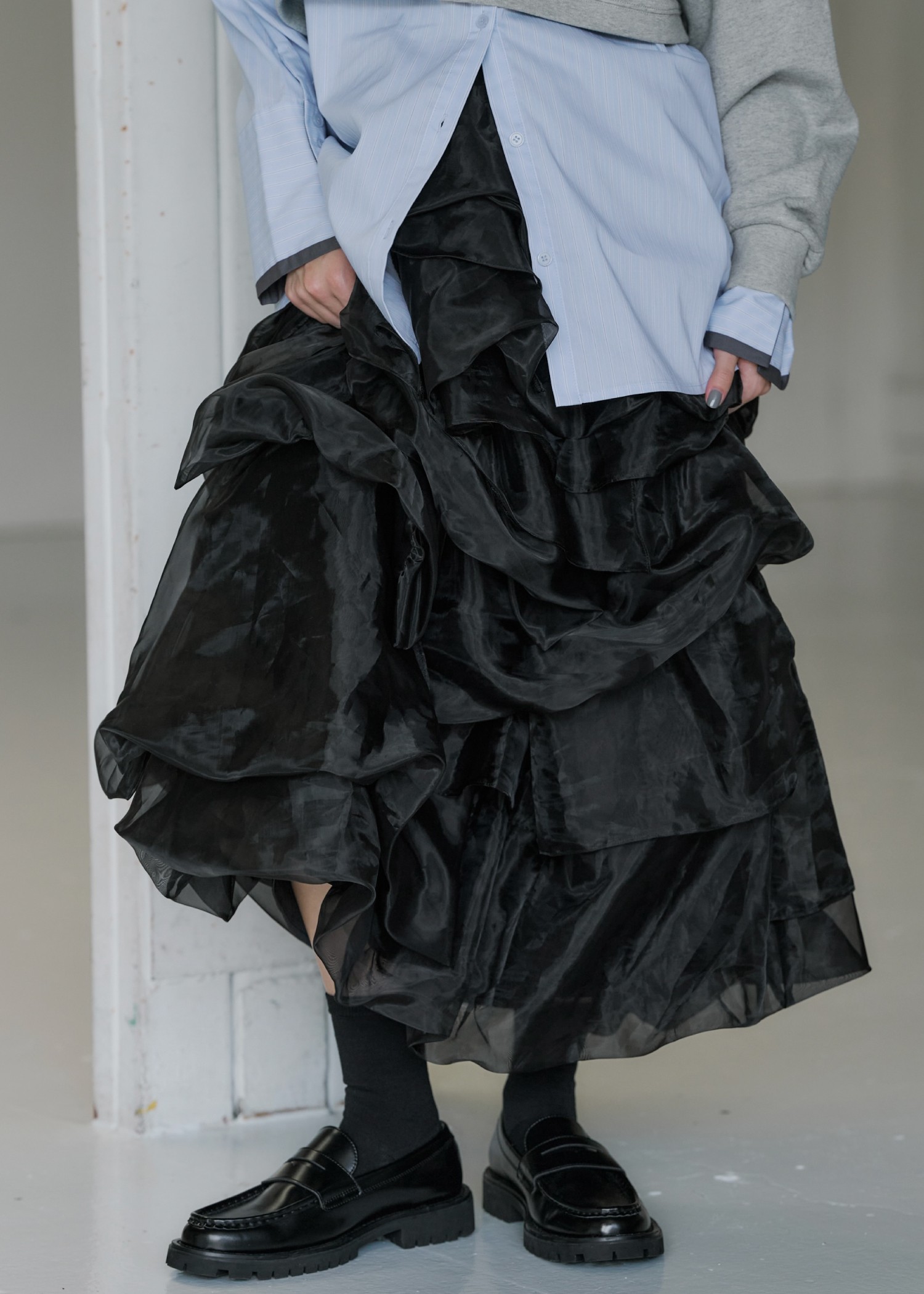 organdy random tiered pattern SK