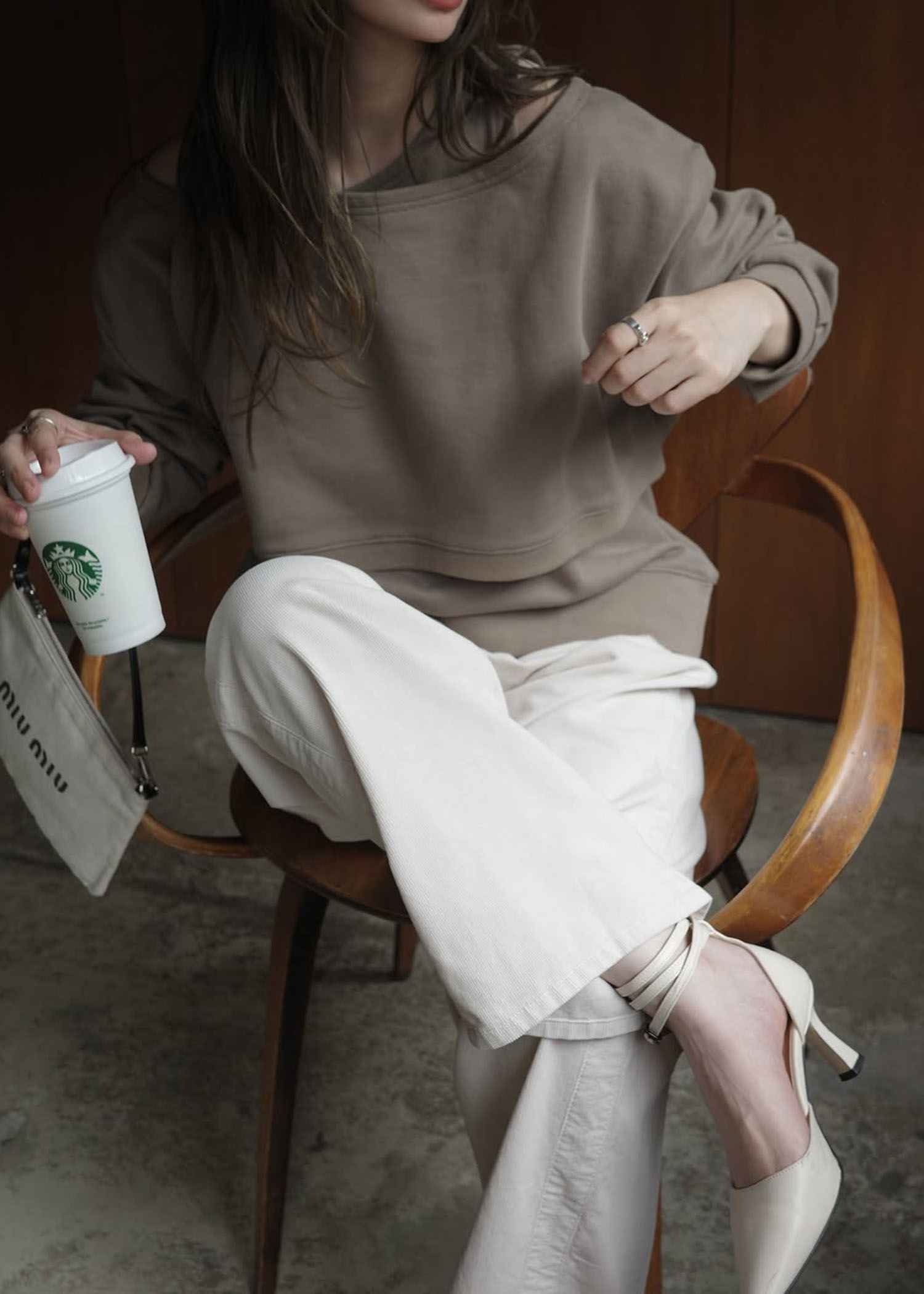 asymmetry 2 piece layered sweat