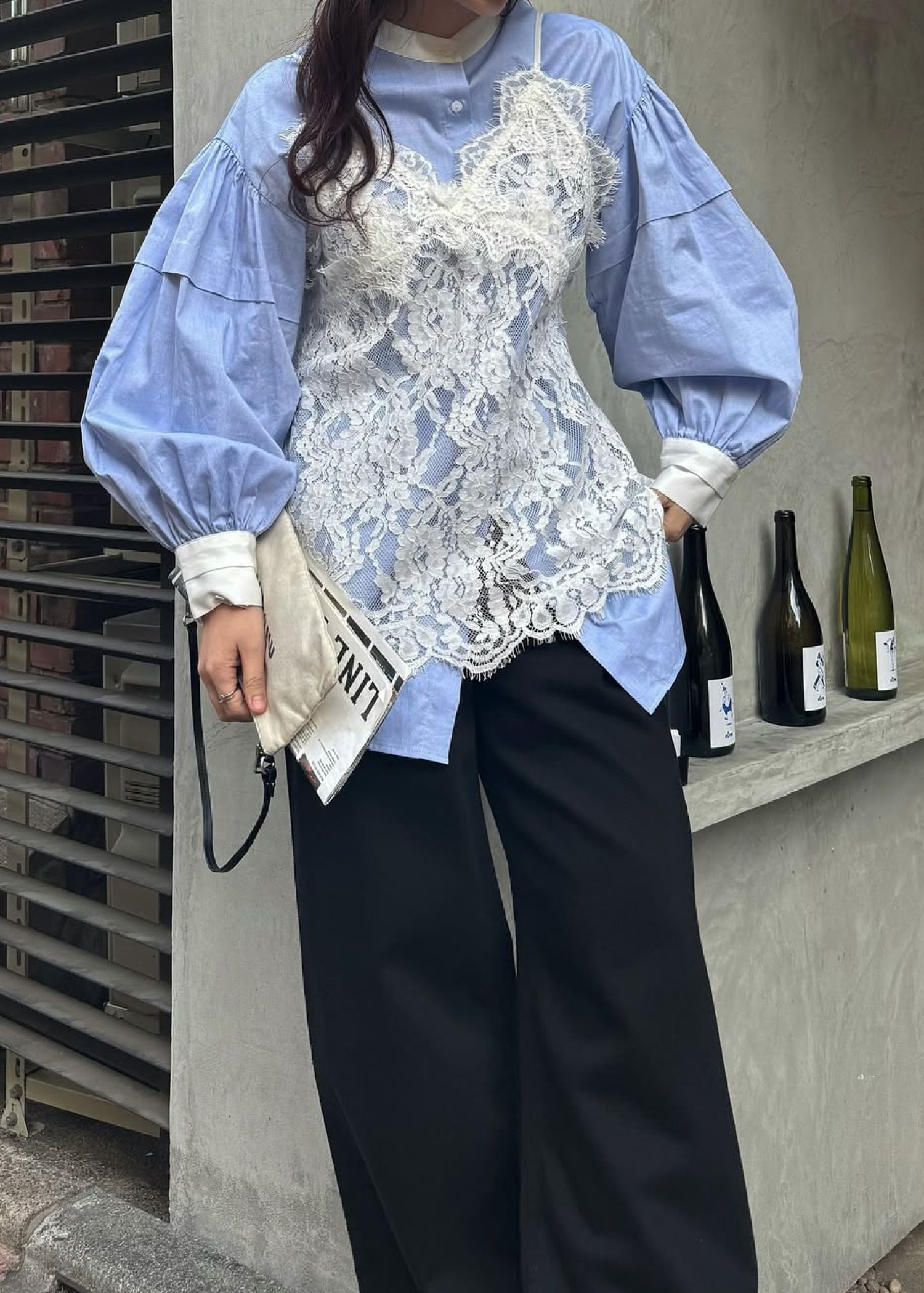 scallop lace finely camisole