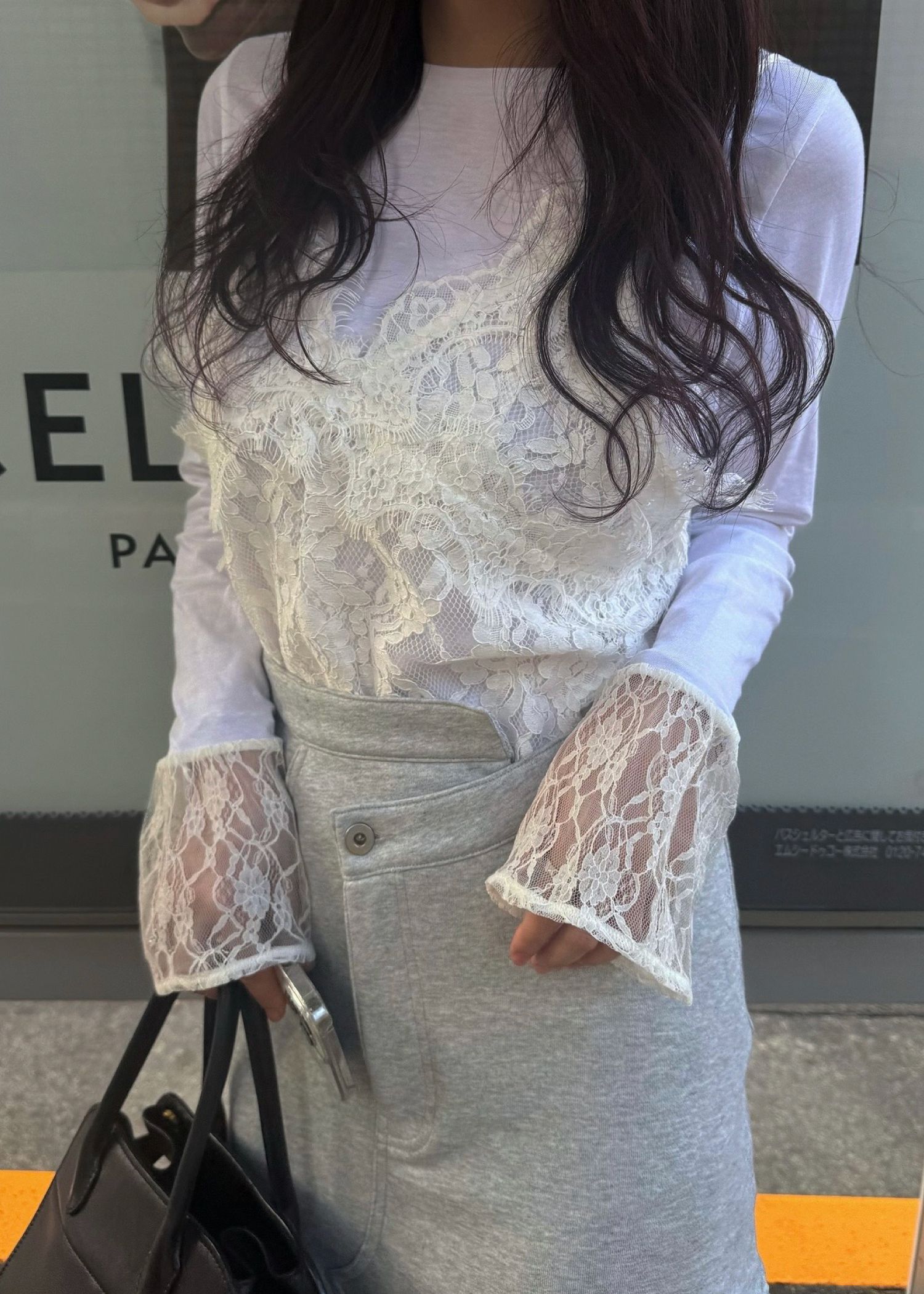 scallop lace finely camisole