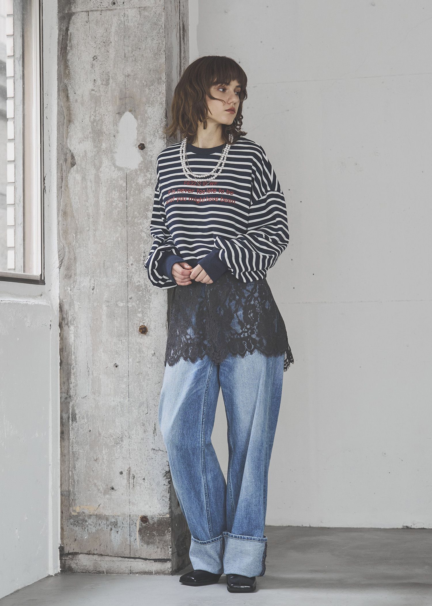 scallop lace finely camisole