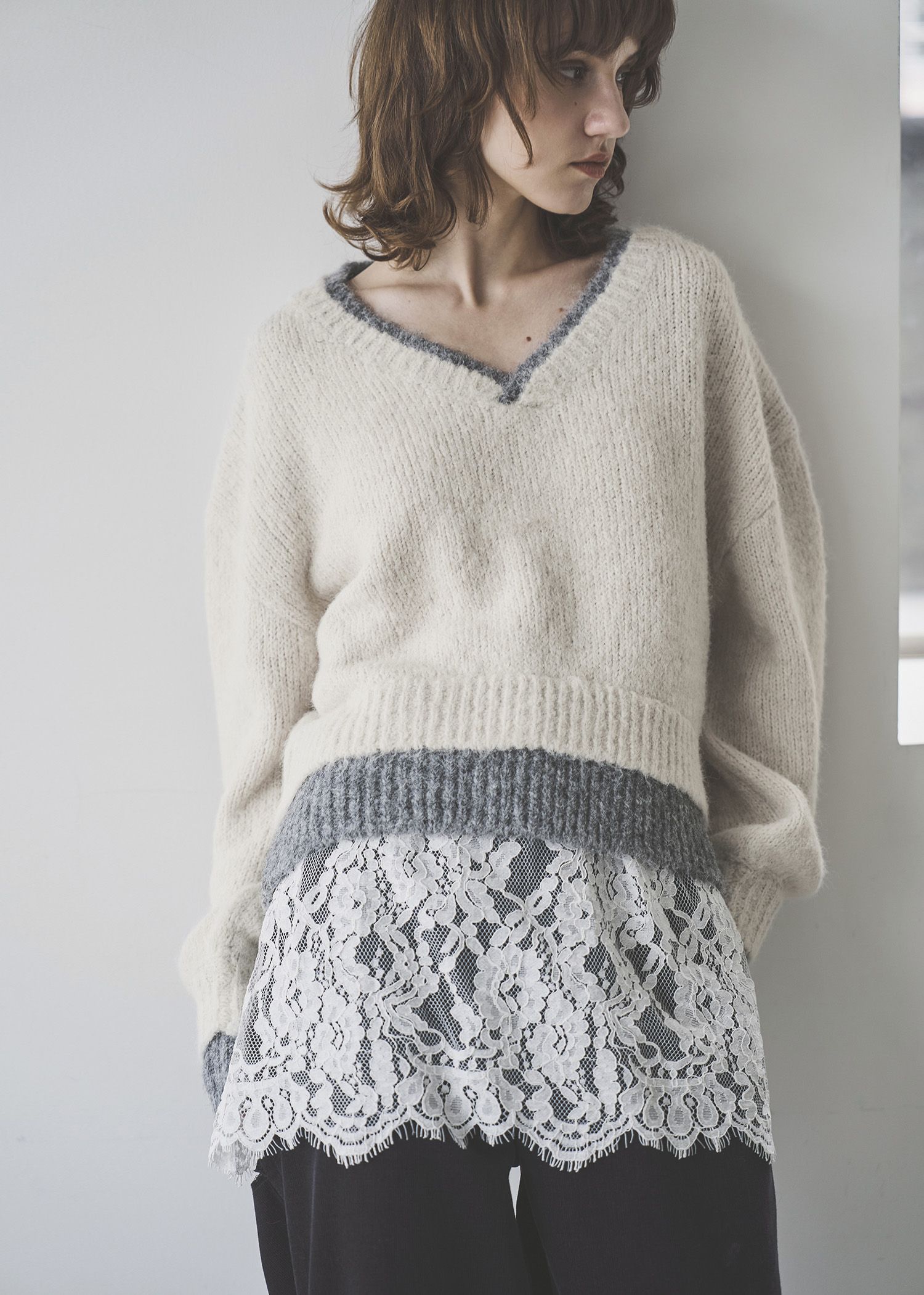 scallop lace finely camisole